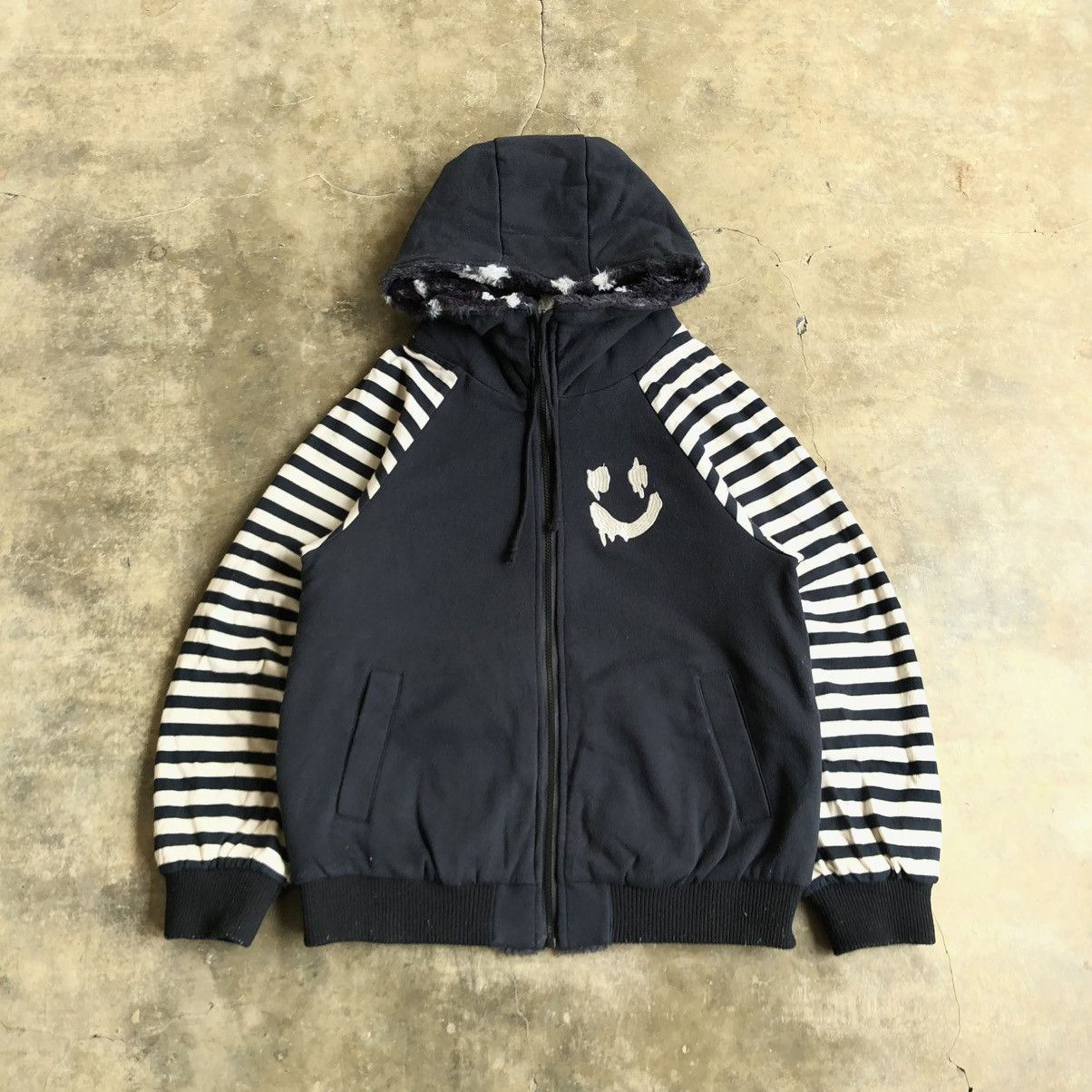 Hysteric Glamour 2000s World Love Smile & Stars Flecee Reversible Zip Lgb Size US M / EU 48-50 / 2 - 13 Thumbnail