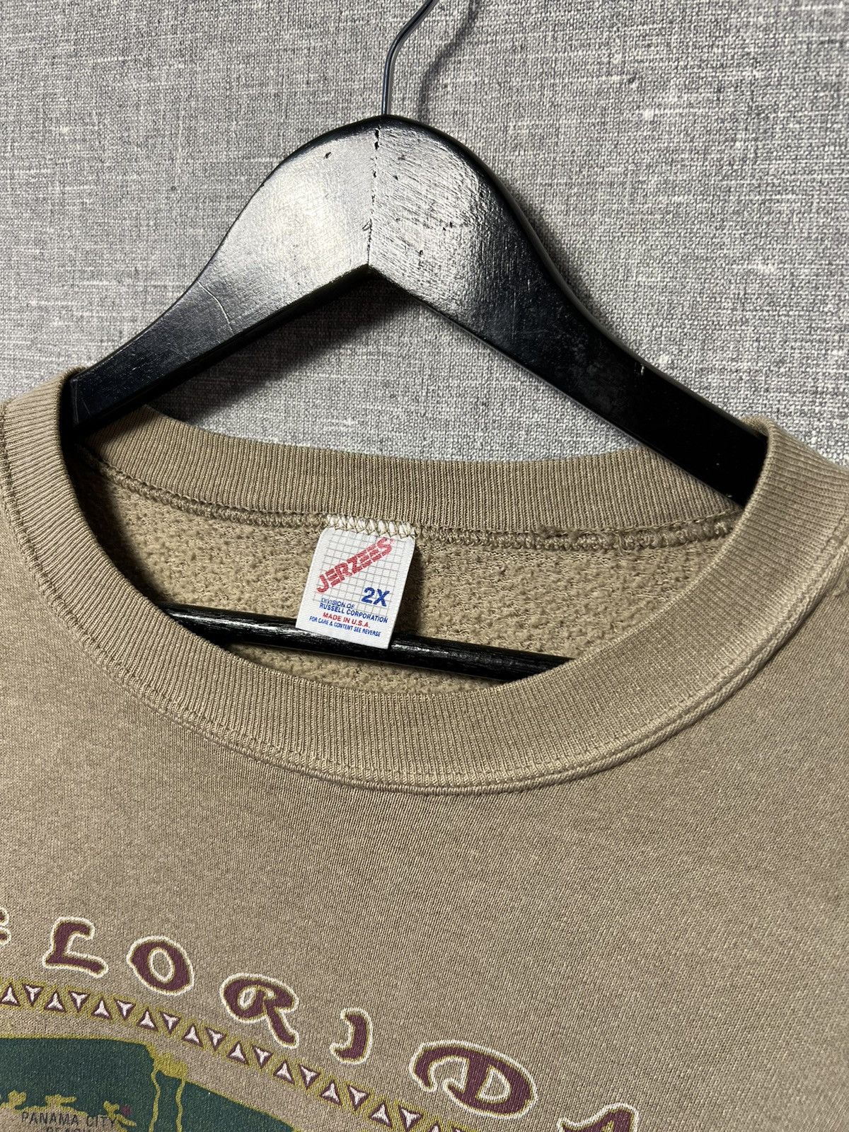 Jerzees Rare Vintage 90s Florida Sweatshirt Jerzees Made In USA Size US XXL / EU 58 / 5 - 4 Thumbnail