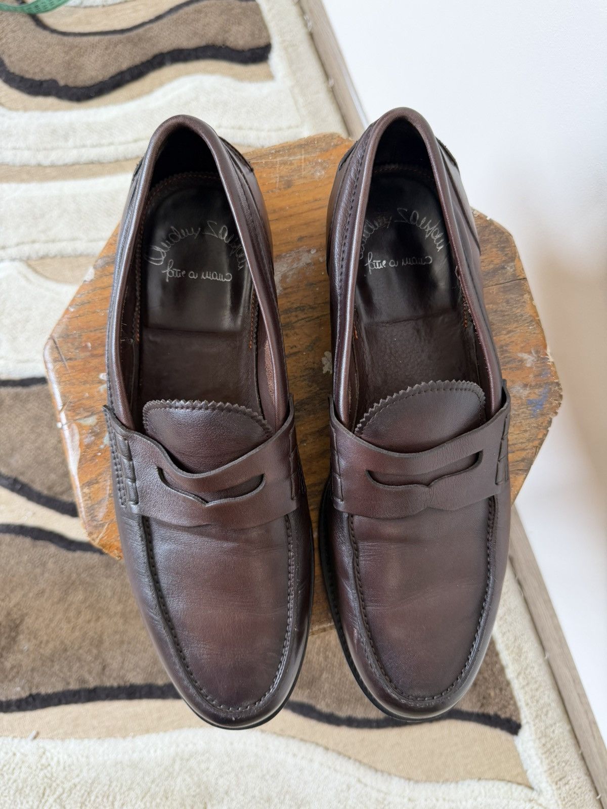 Santoni Vintage Santoni Leather Luxury Loafers Size US 10 / EU 43 - 6 Thumbnail