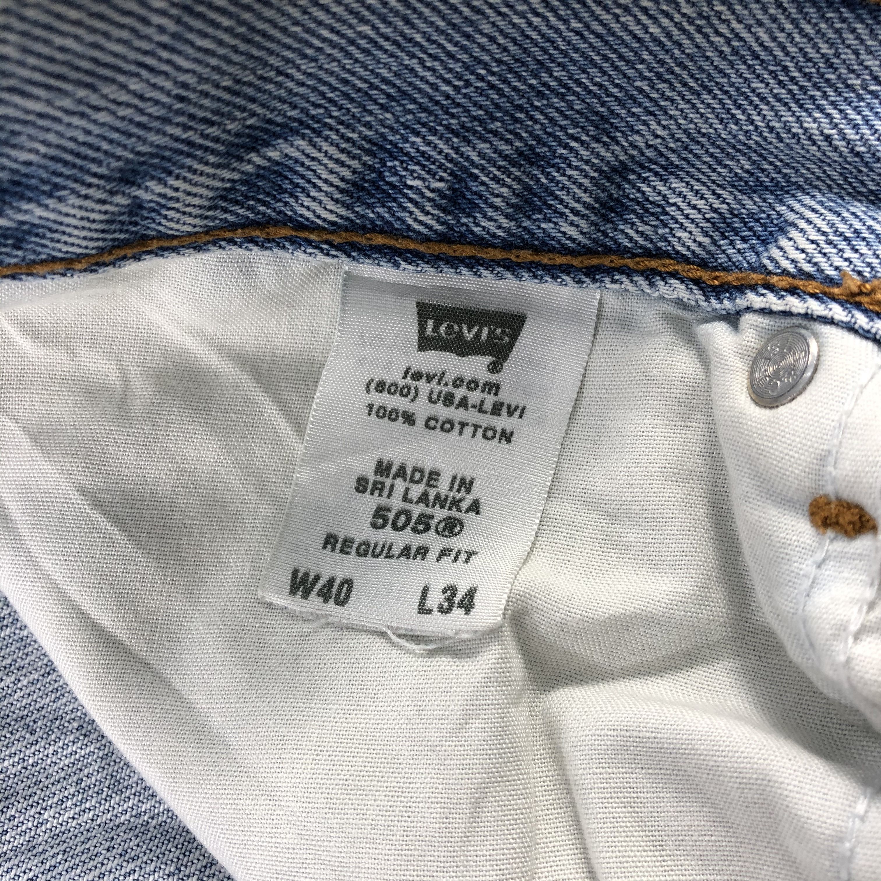 Levi's Vintage Light Washed Levis 505 Jeans-J932 Size US 40 / EU 56 - 10 Thumbnail
