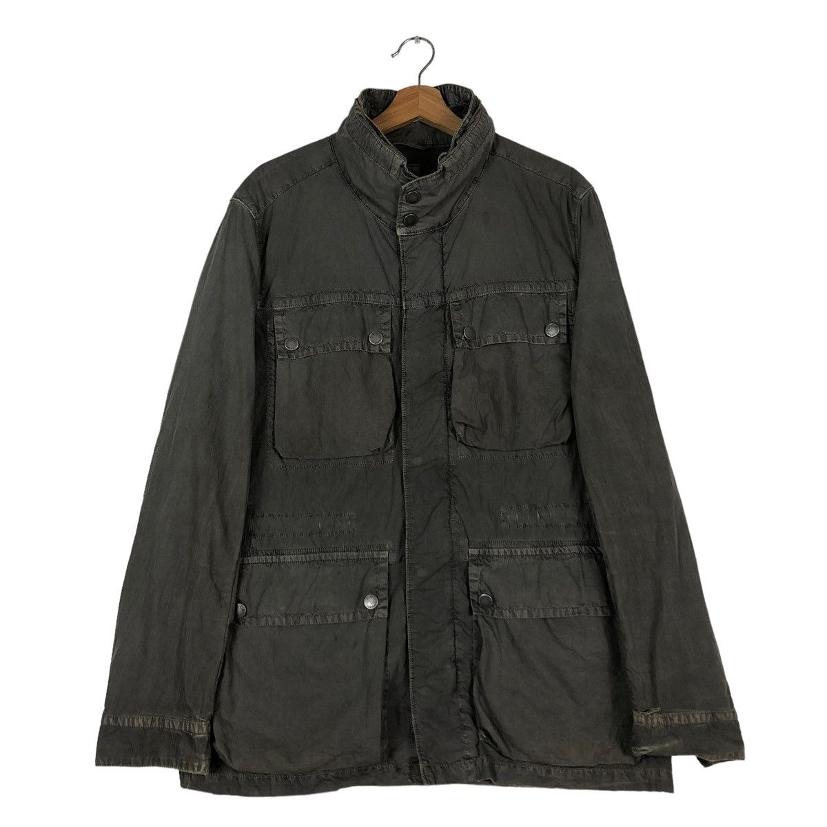 C.P. Company 🔥VINTAGE BIKER JACKET CP COMPANY MADE IN ITALY CARGO POCKET Size US L / EU 52-54 / 3 - 4 Thumbnail