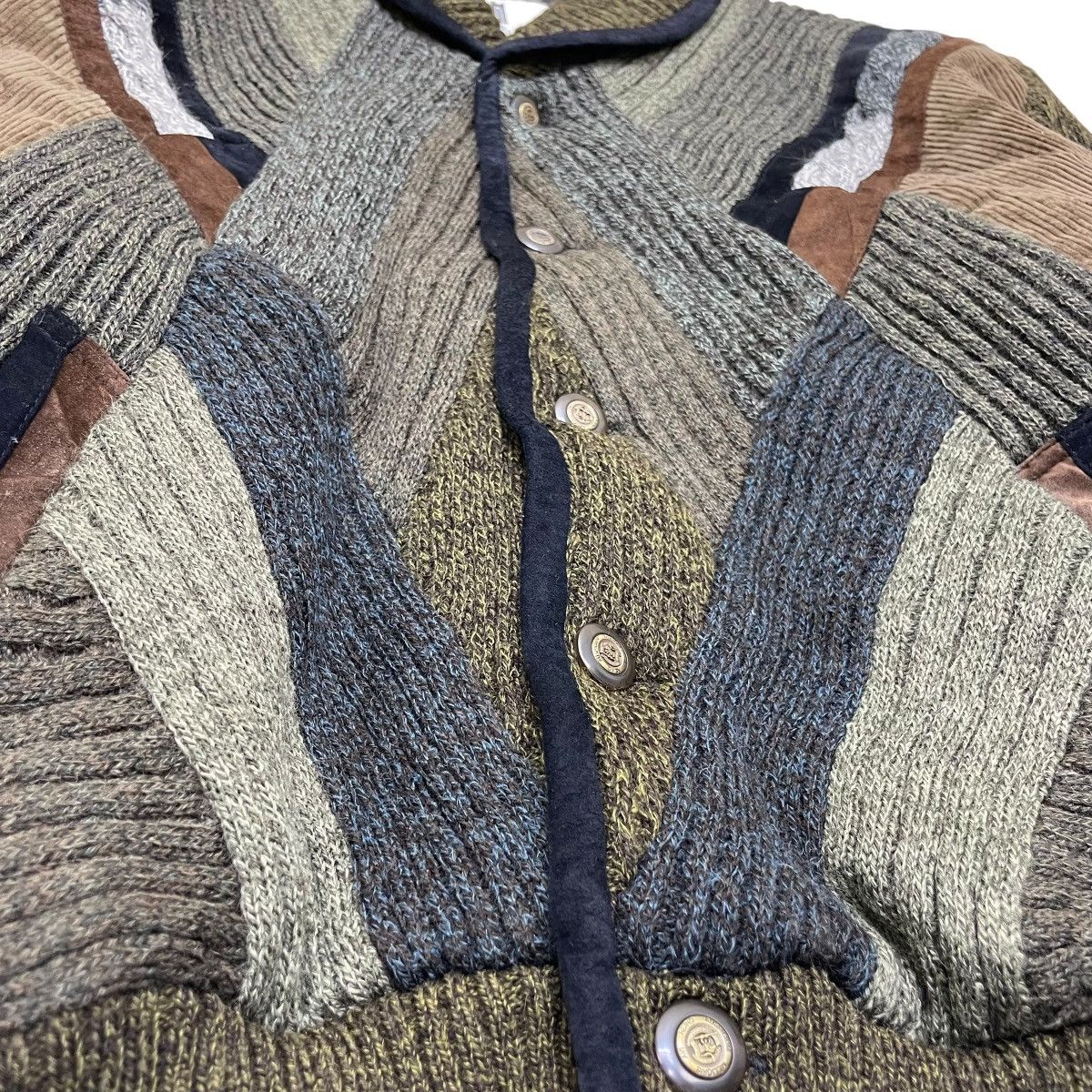 Coogi 💥Vintage Nicole St Gilles Paris Bomber Knit Pachtwork Style Size US M / EU 48-50 / 2 - 6 Thumbnail