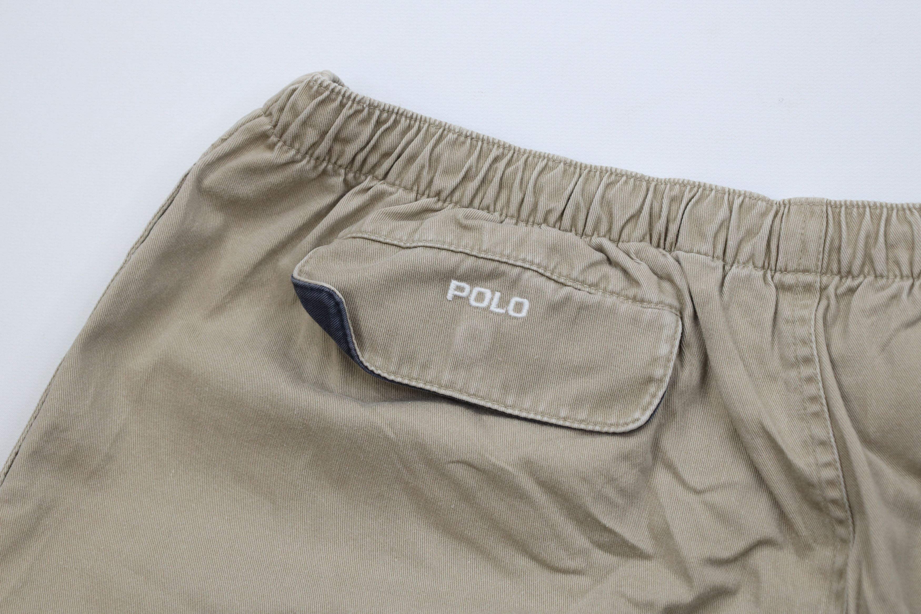 Ralph Lauren Vintage 90s Ralph Lauren Above Knee Shorts Beige Cotton Size US 36 / EU 52 - 12 Thumbnail