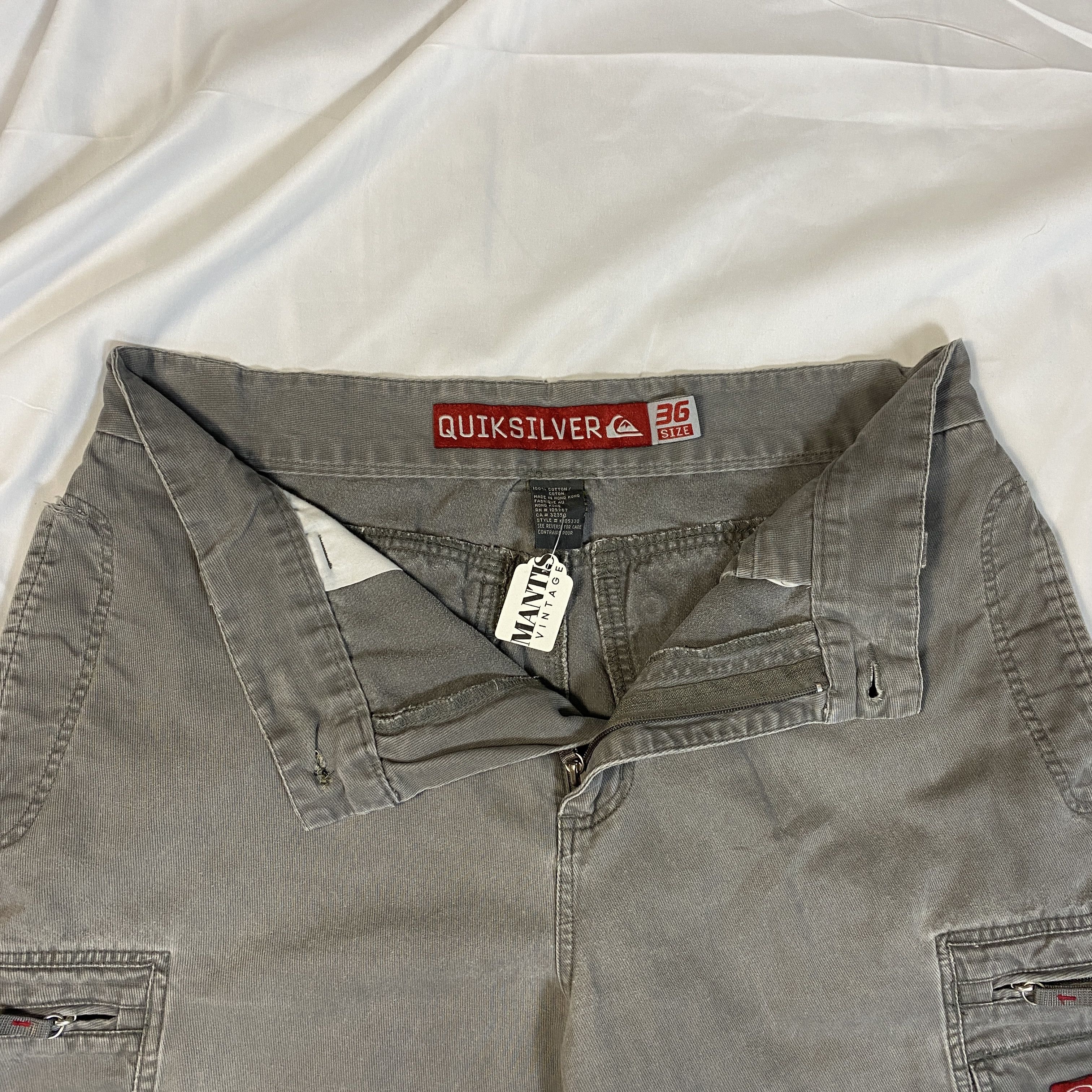 Quicksilver Vintage Quiksilver Y2K Grey Cargo Pants 36x30 Size US 36 / EU 52 - 6 Thumbnail