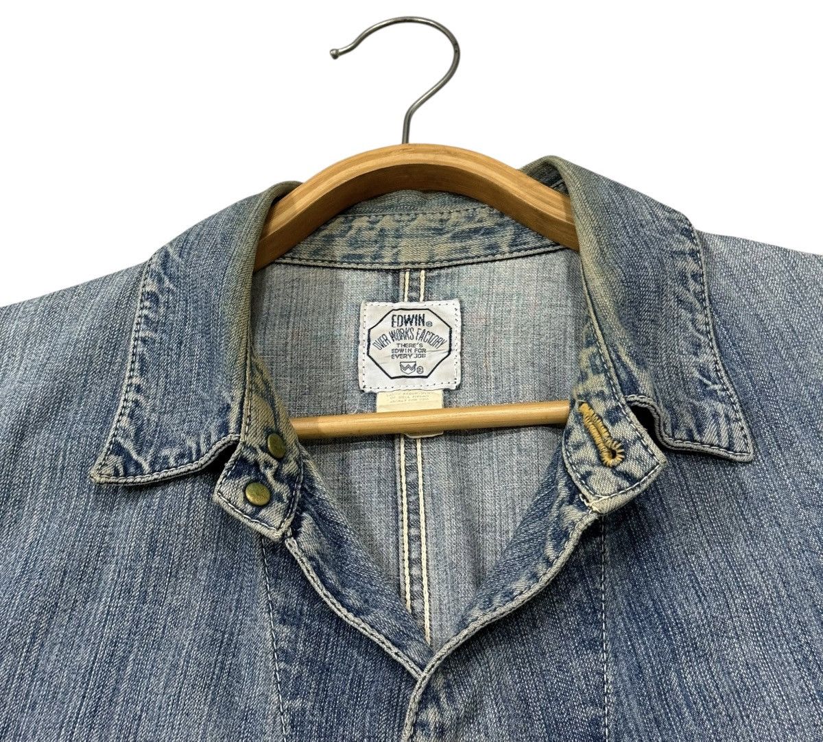 Edwin Vintage Edwin Chore Worker Distressed Denim Jacket Size US M / EU 48-50 / 2 - 8 Thumbnail