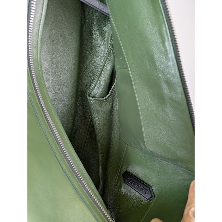 Tom Ford o1rshd1 Leather Jacket in Green Size US M / EU 48-50 / 2 - 9 Thumbnail