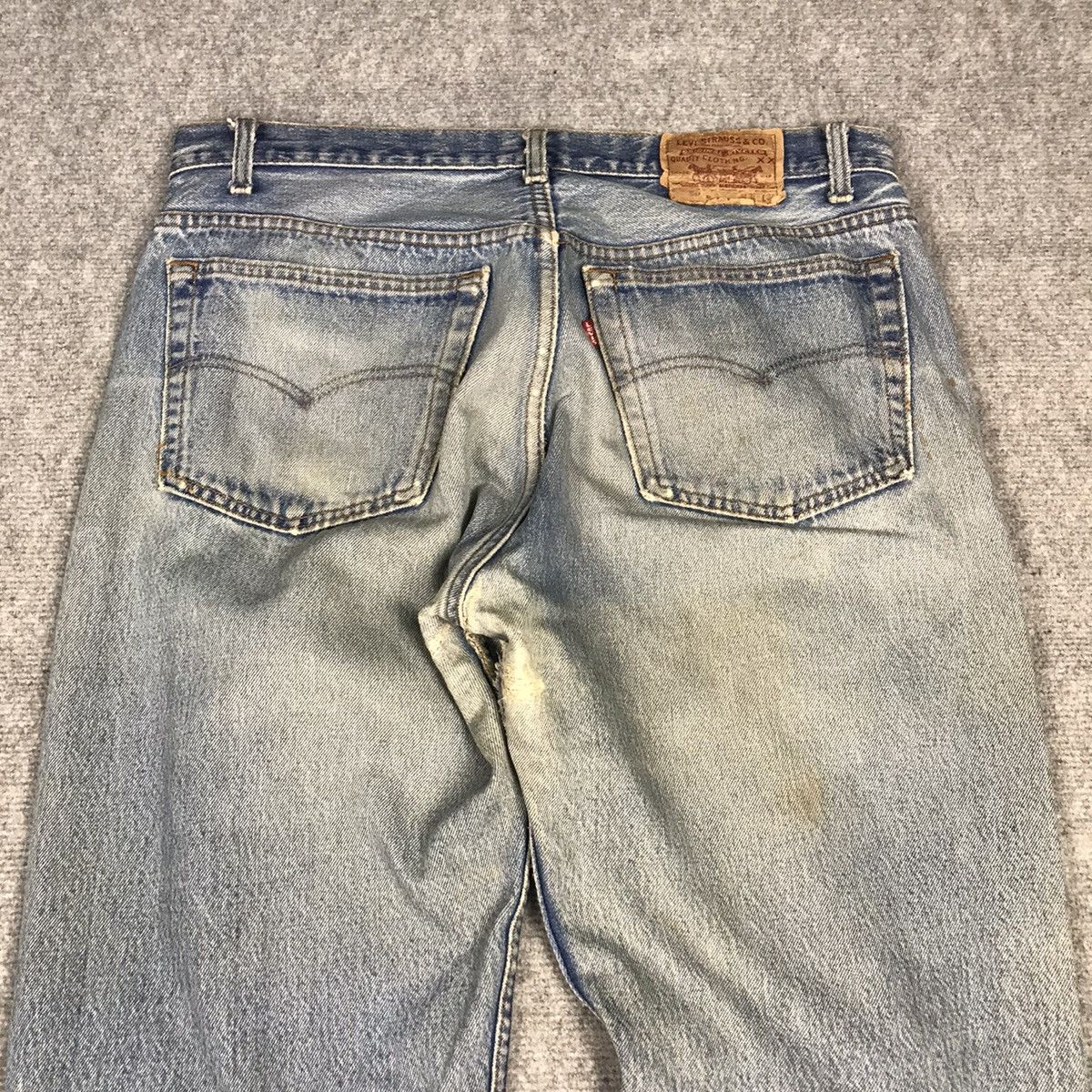 Levi's Vintage Clothing × Vintage Levi’s 501xx distressed denim jeans pants Size US 34 / EU 50 - 12 Thumbnail