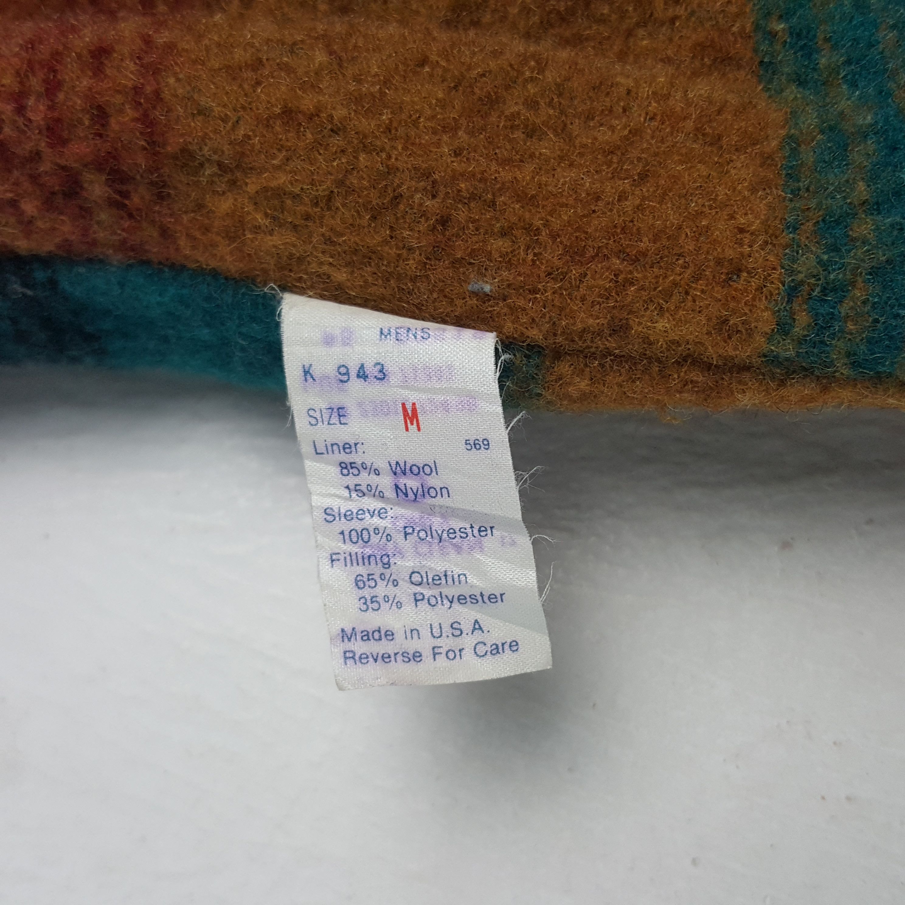 L.L. Bean × Vintage Vintage L.L. Bean Wool Striped Lining Jacket Size US M / EU 48-50 / 2 - 8 Thumbnail