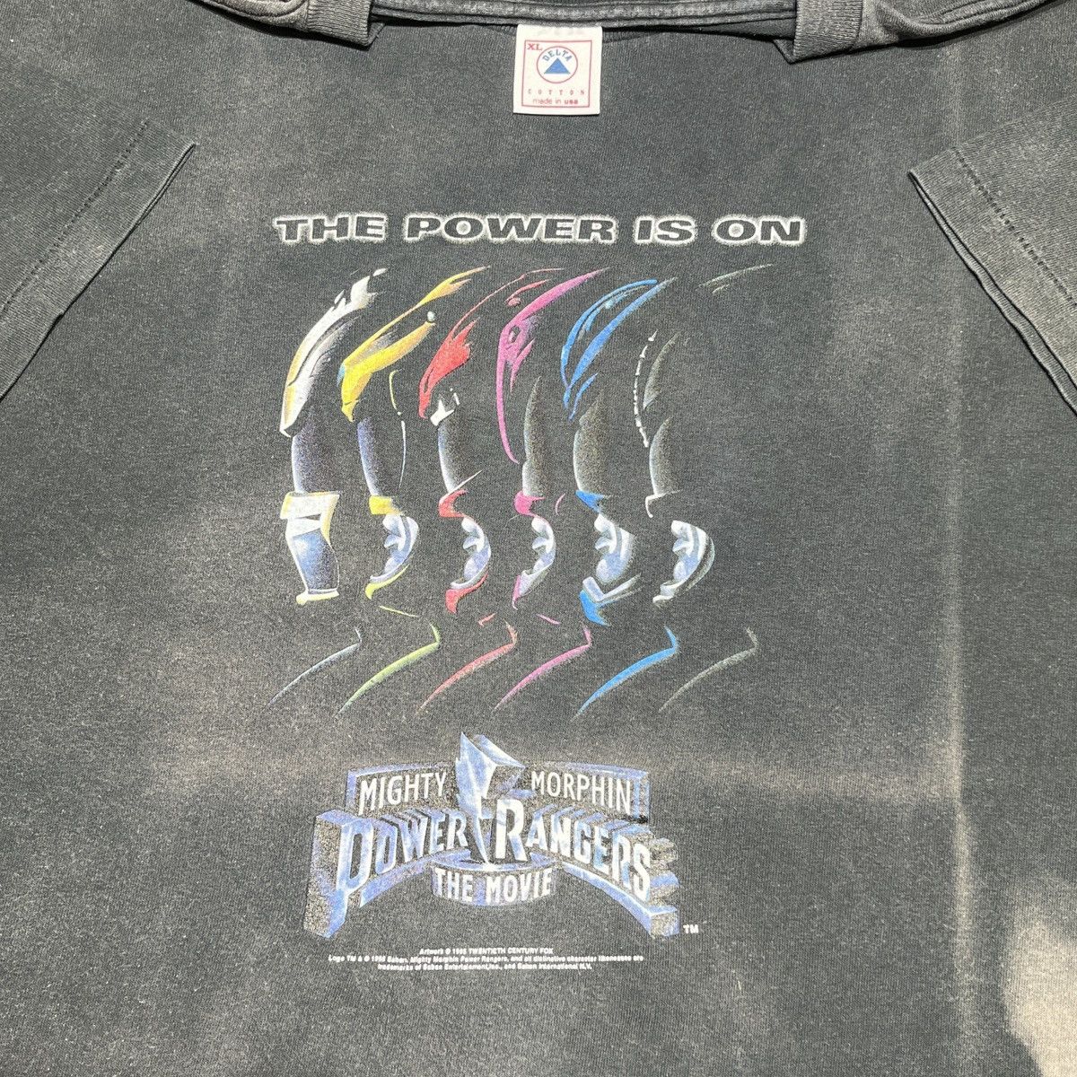 Vintage 90’s Mighty Morphin Power Rangers The Movie Promo Size US XL / EU 56 / 4 - 1 Thumbnail