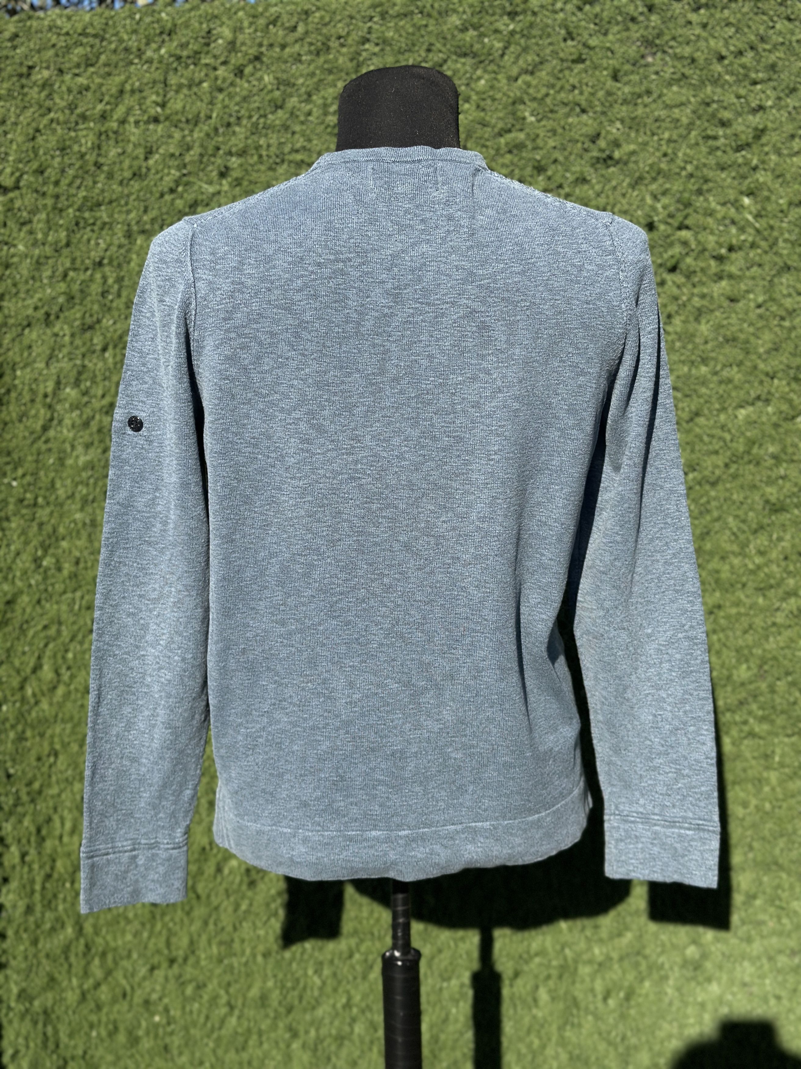 Stone Island Fine Gauge Cotton Knit Crewneck Garment Size L