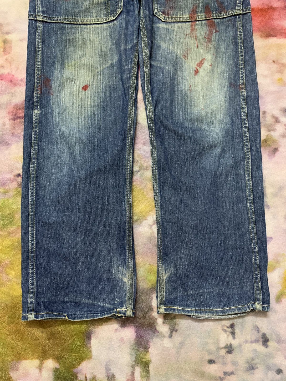 Sassafras Sassafras Union Special Leaf Washed Denim Size US 31 - 5 Thumbnail