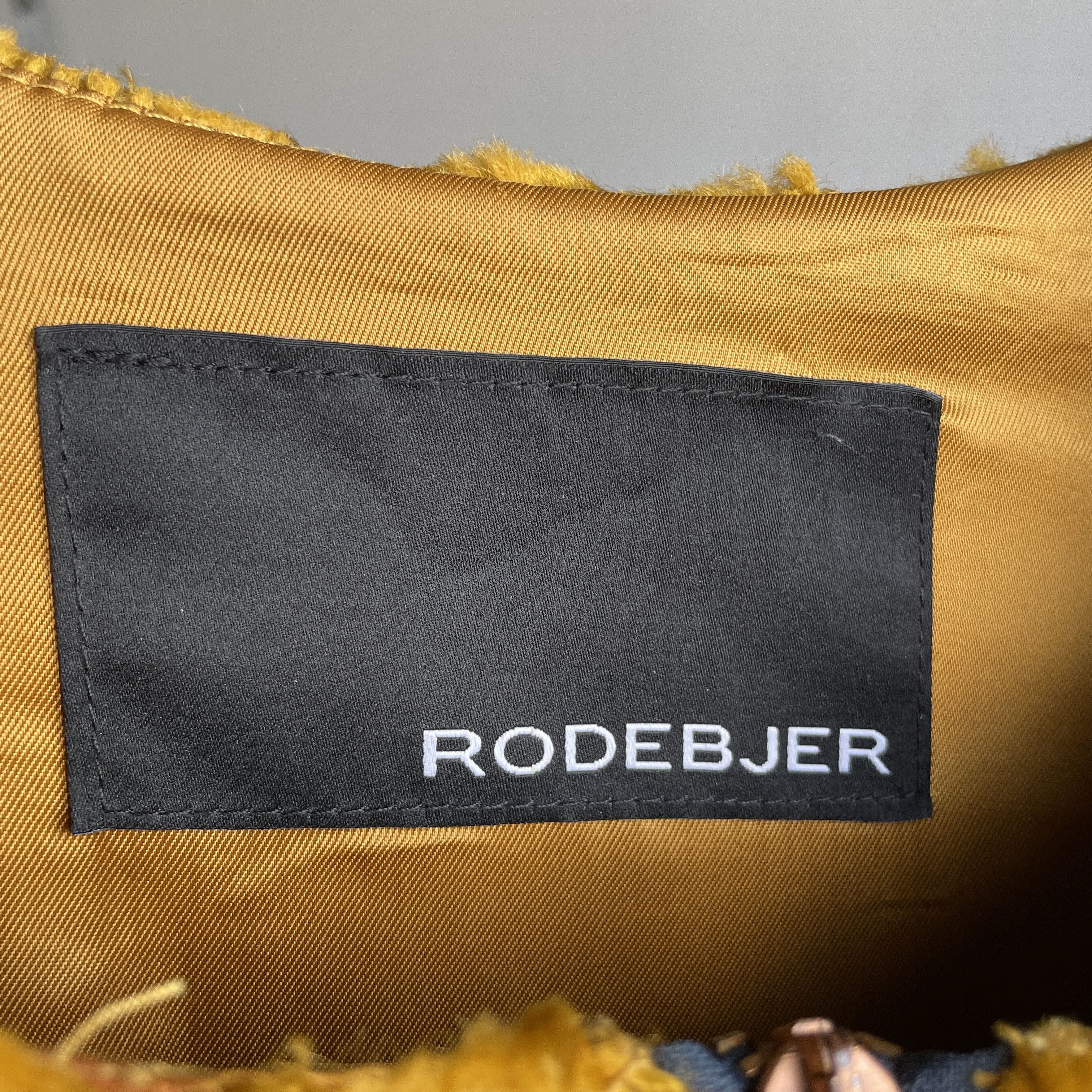 Rodebjer Rodebjer Womens Golden Velvet Collarless Coat Size S Size S / US 4 / IT 40 - 8 Thumbnail