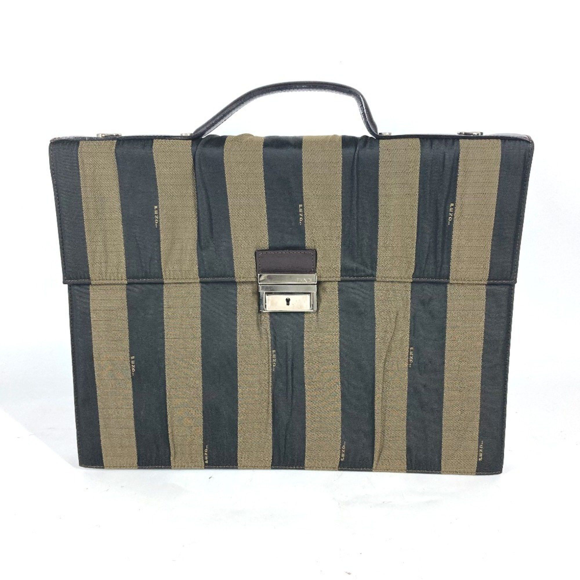 Fendi FENDI Vintage Pecan Document Bag Briefcase Handbag Tote Business Nylon Leather Men's Brown Size ONE SIZE - 1 Thumbnail