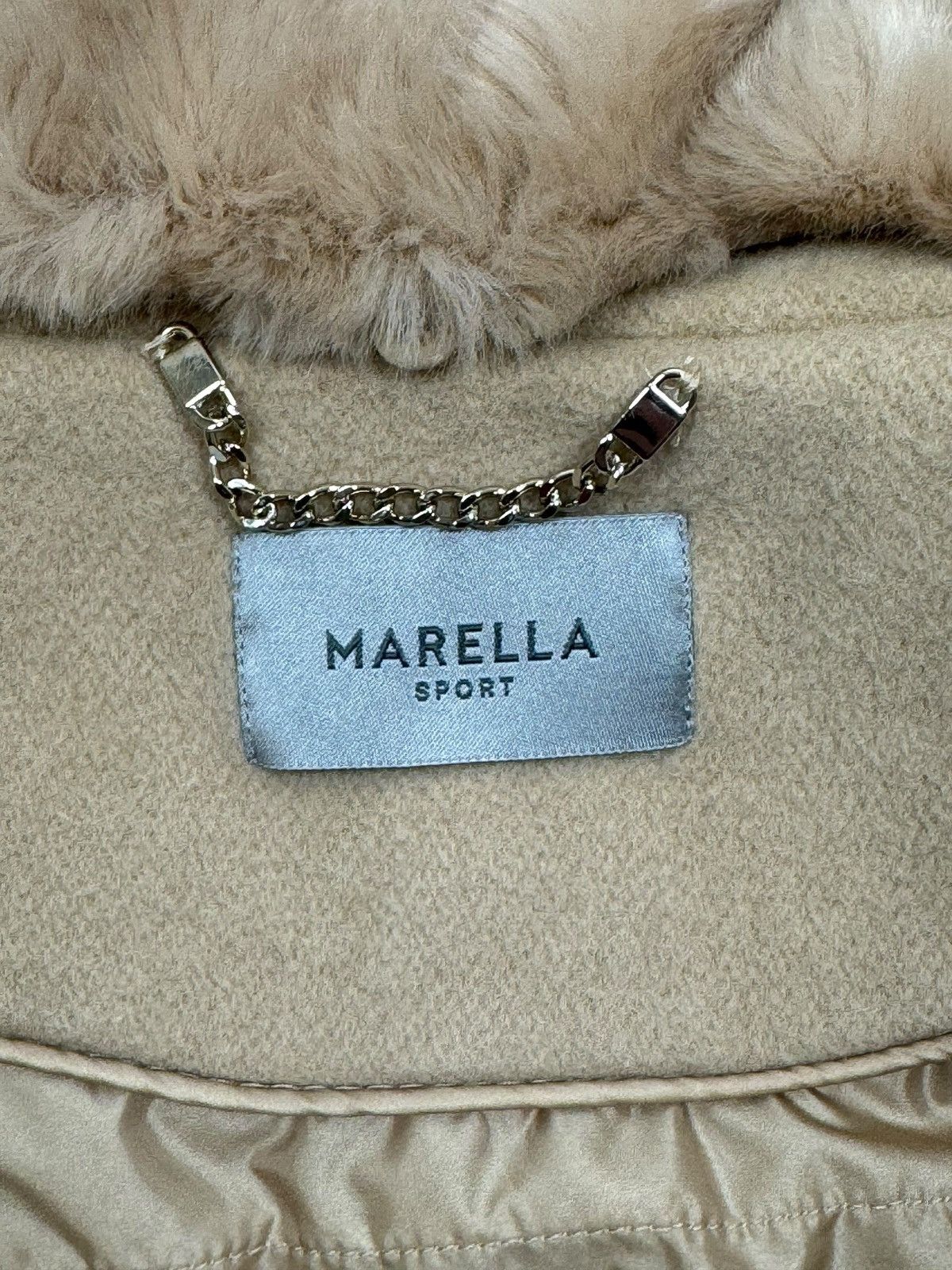Marella Marella Quilted Wool Coat Fur Trim size IT 42 US 6 Size M / US 6-8 / IT 42-44 - 14 Thumbnail