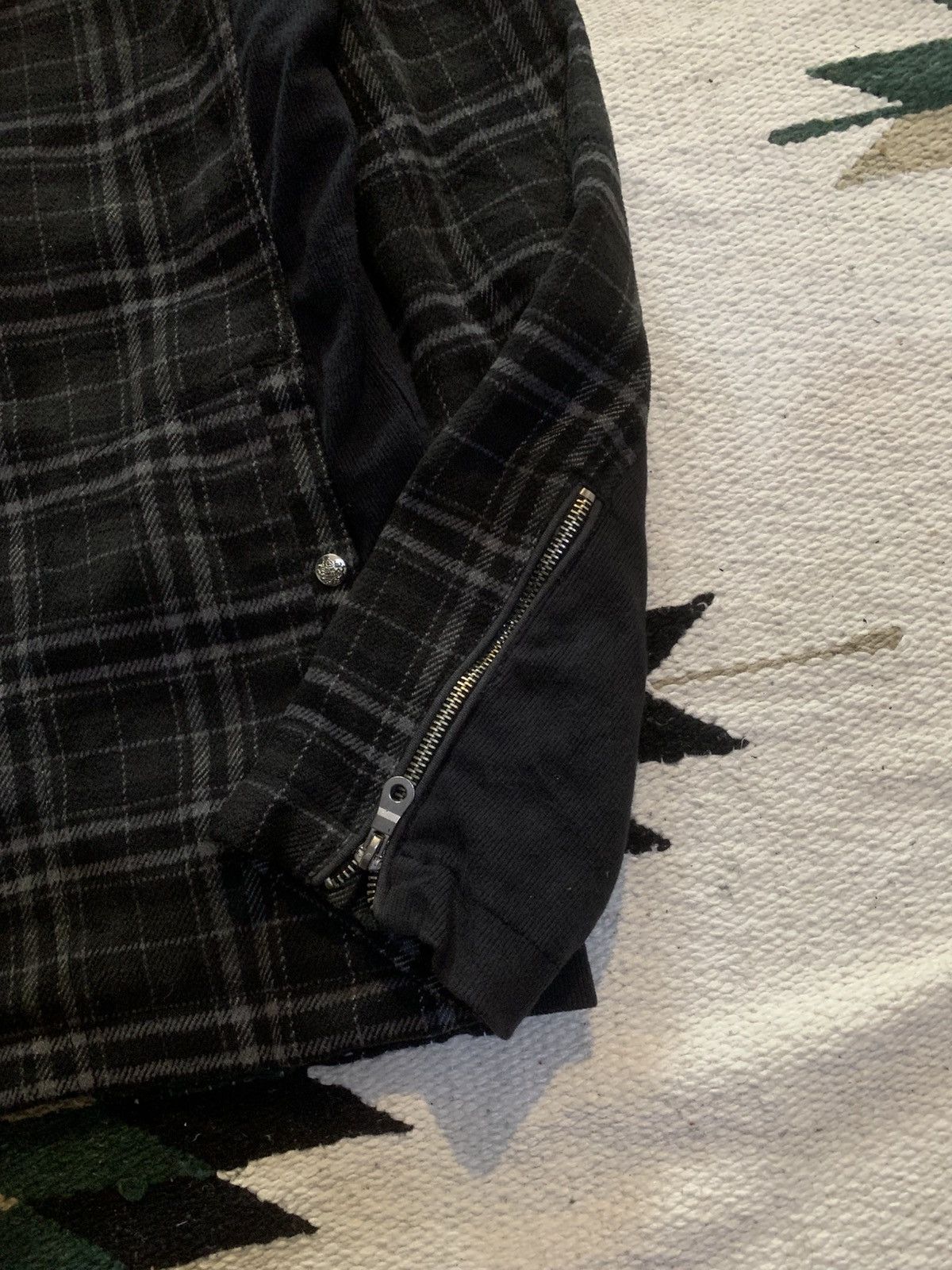 Japanese Brand Double Focus Fur Multi Pocket Jacket Tartan LGB Style Size US L / EU 52-54 / 3 - 3 Thumbnail