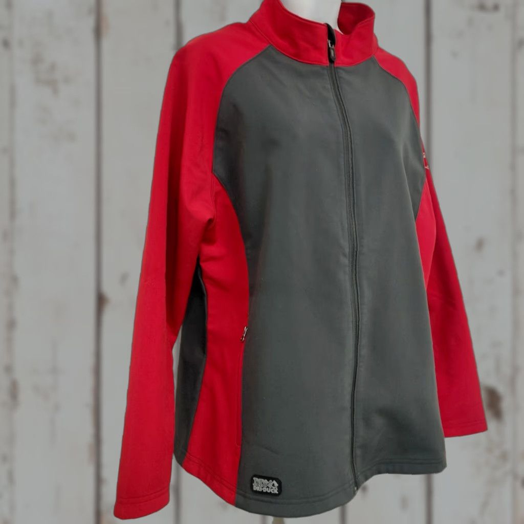 Vintage DDI DUCK DDX Dri-Duck Jacket Women's XL Red/Charcoal Motion Soft Shell Zip Pockets Lightweight Windbreaker Mens Womens Girls? Size XL / US 12-14 / IT 48-50 - 1 Thumbnail