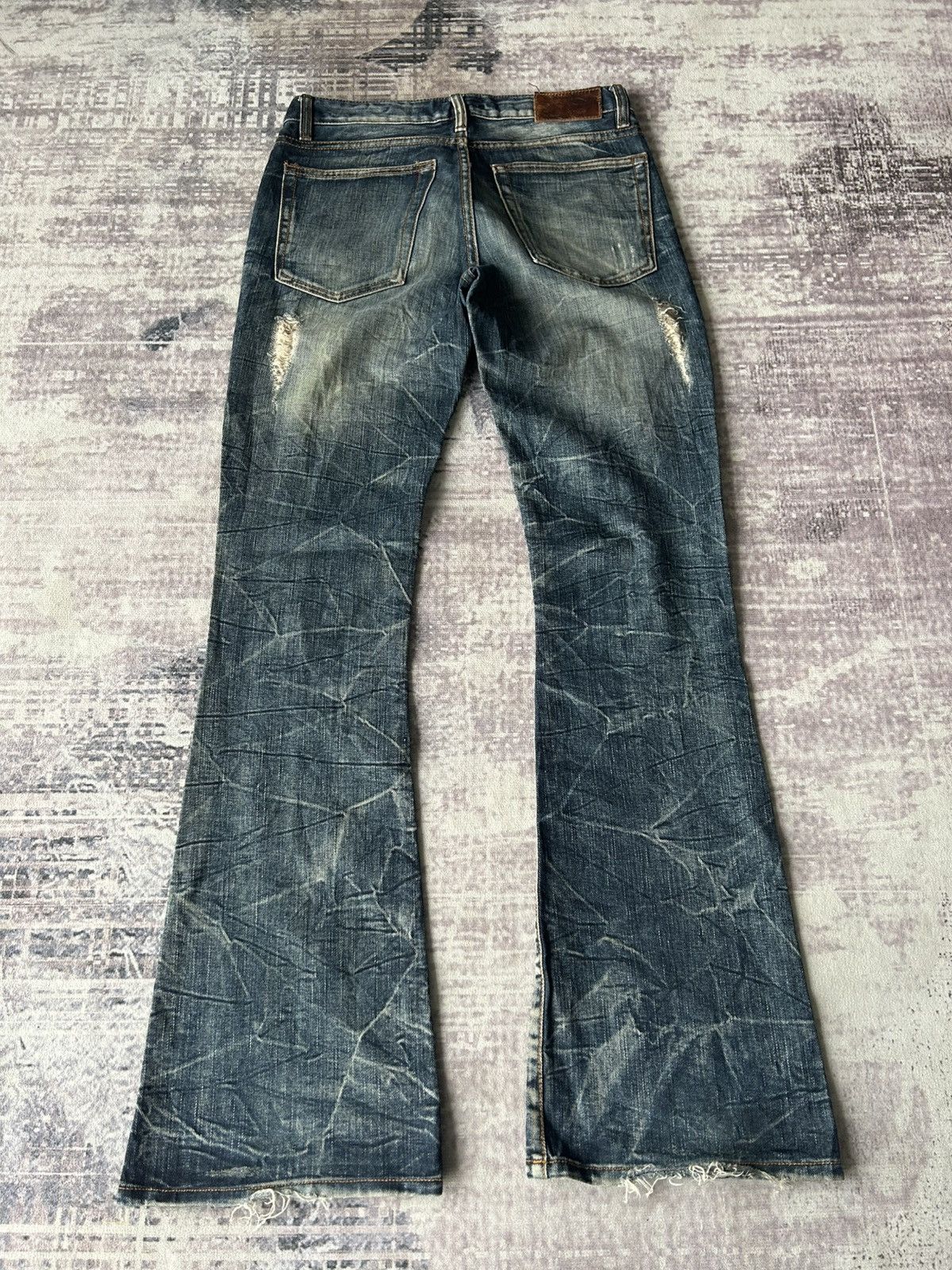 GOA GOA Super Flared Distressed Jeans Size US 29 - 2 Thumbnail