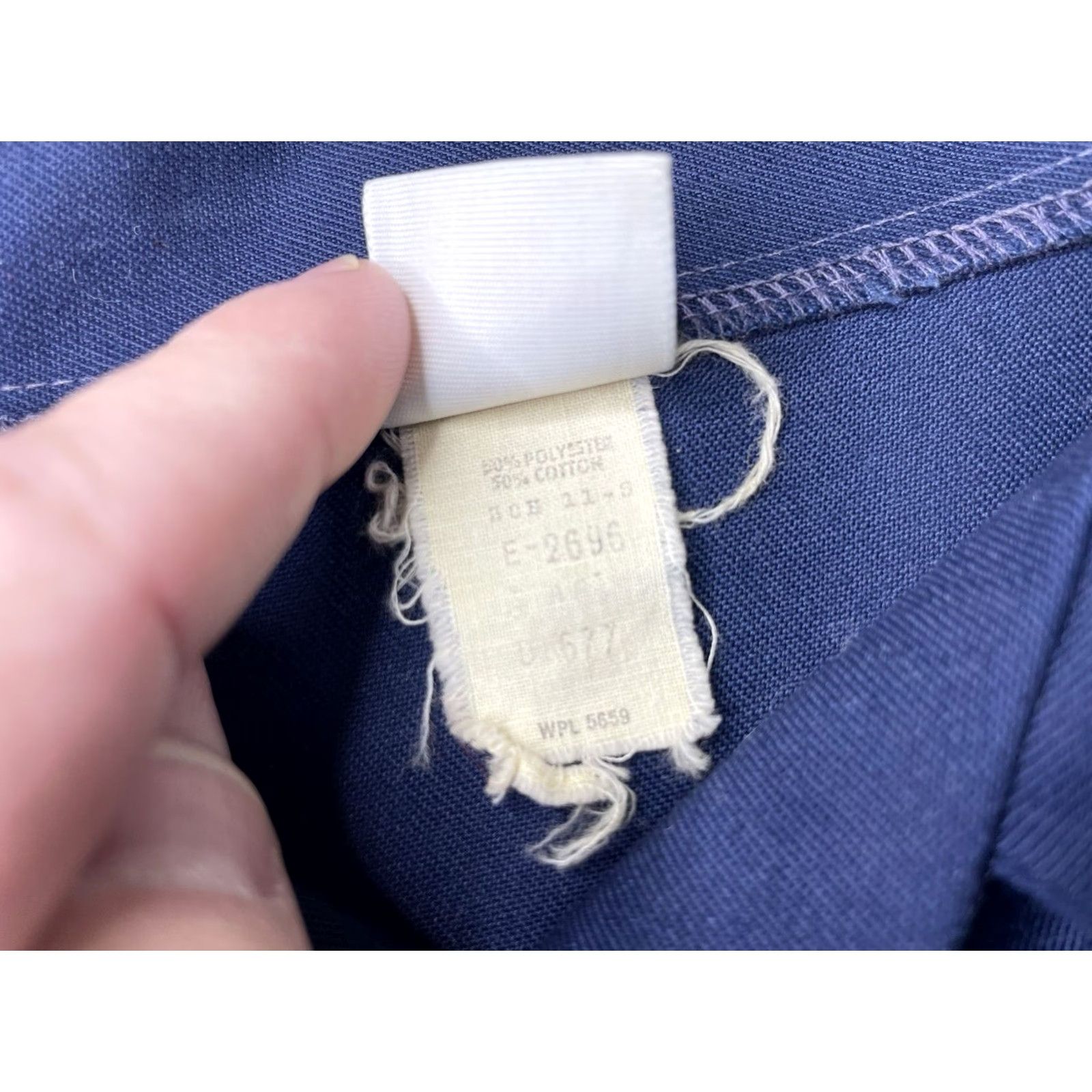 Sears VINTAGE Sears Shirt Girls 16.5 70s Floral Embroidered Blue Long Sleeve Cotton Blend Snap Buttons Girls Mens? Size US XL / EU 56 / 4 - 4 Thumbnail