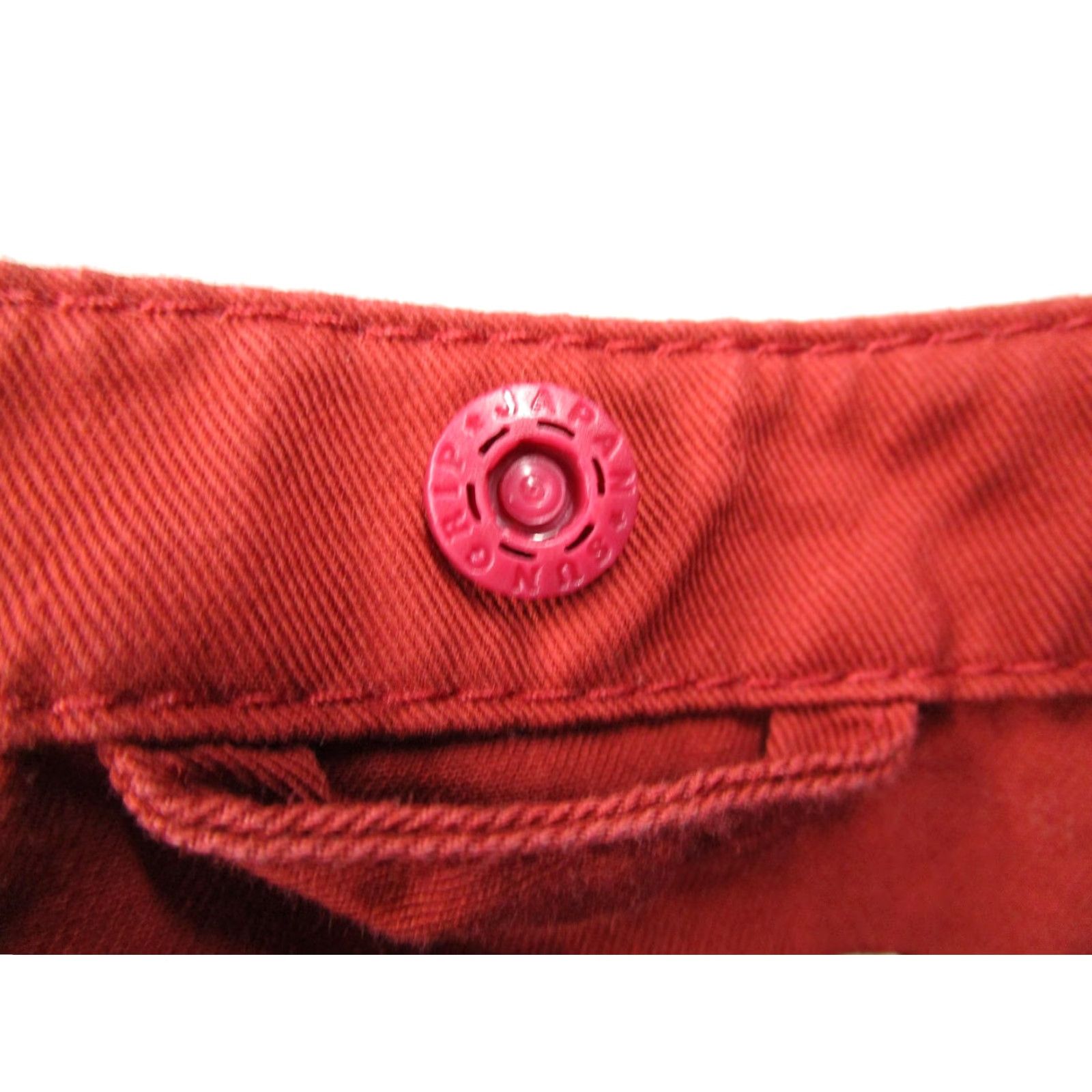 Vintage VINTAGE Pilgrim Surf Supply Jacket Mens Large Red Cotton Zip Front Band Collar Pockets Size US L / EU 52-54 / 3 - 4 Thumbnail