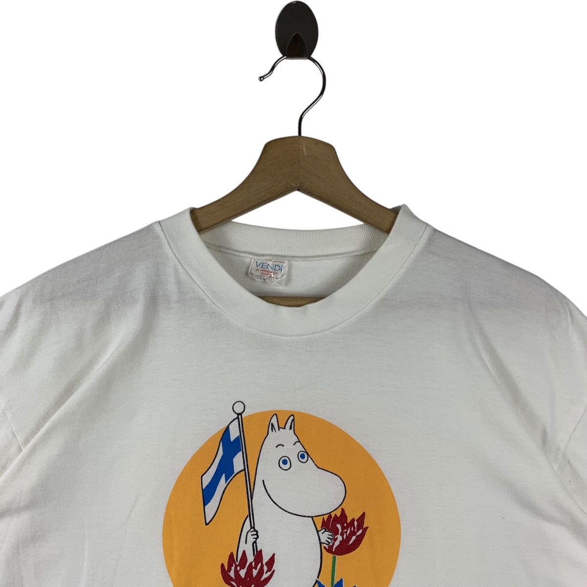 Anime × Japanese Brand × Vintage Vintage 90s MOOMIN CHARACTER japanese animeted tee Size US S / EU 44-46 / 1 - 2 Thumbnail