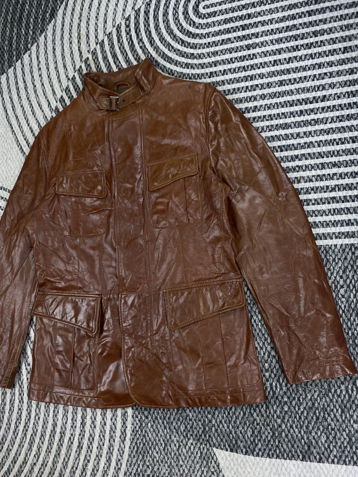 Dezert Vintage Dezert Collection Rare Brown Leather Jacket Size US M / EU 48-50 / 2 - 4 Thumbnail