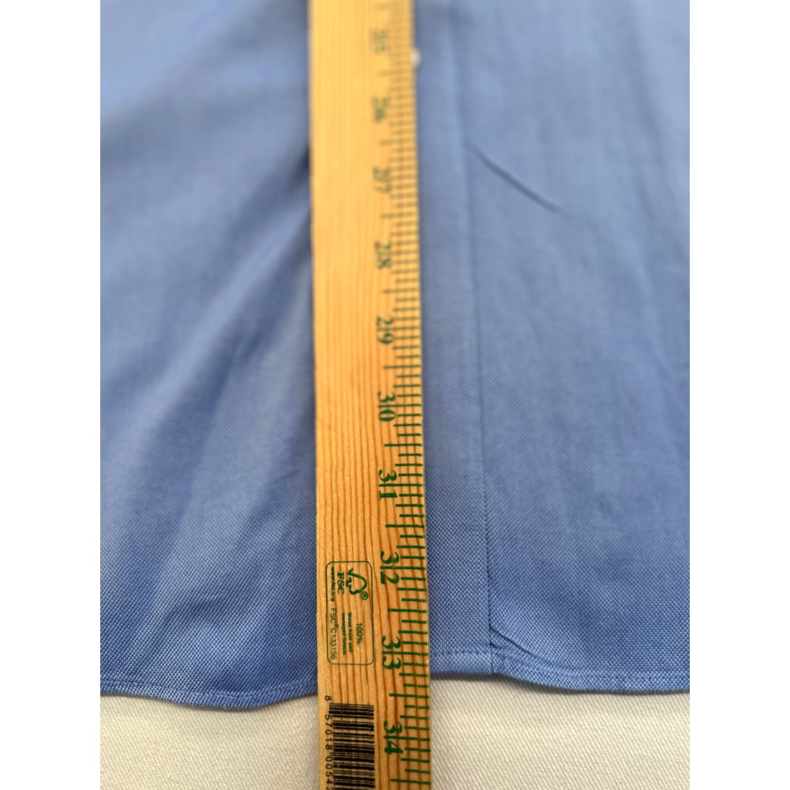 Joseph Joseph & Feiss Dress Shirt Mens 18 34/35 Blue 100's 2-Ply Perfect Twill 2472 Size 48R - 7 Thumbnail