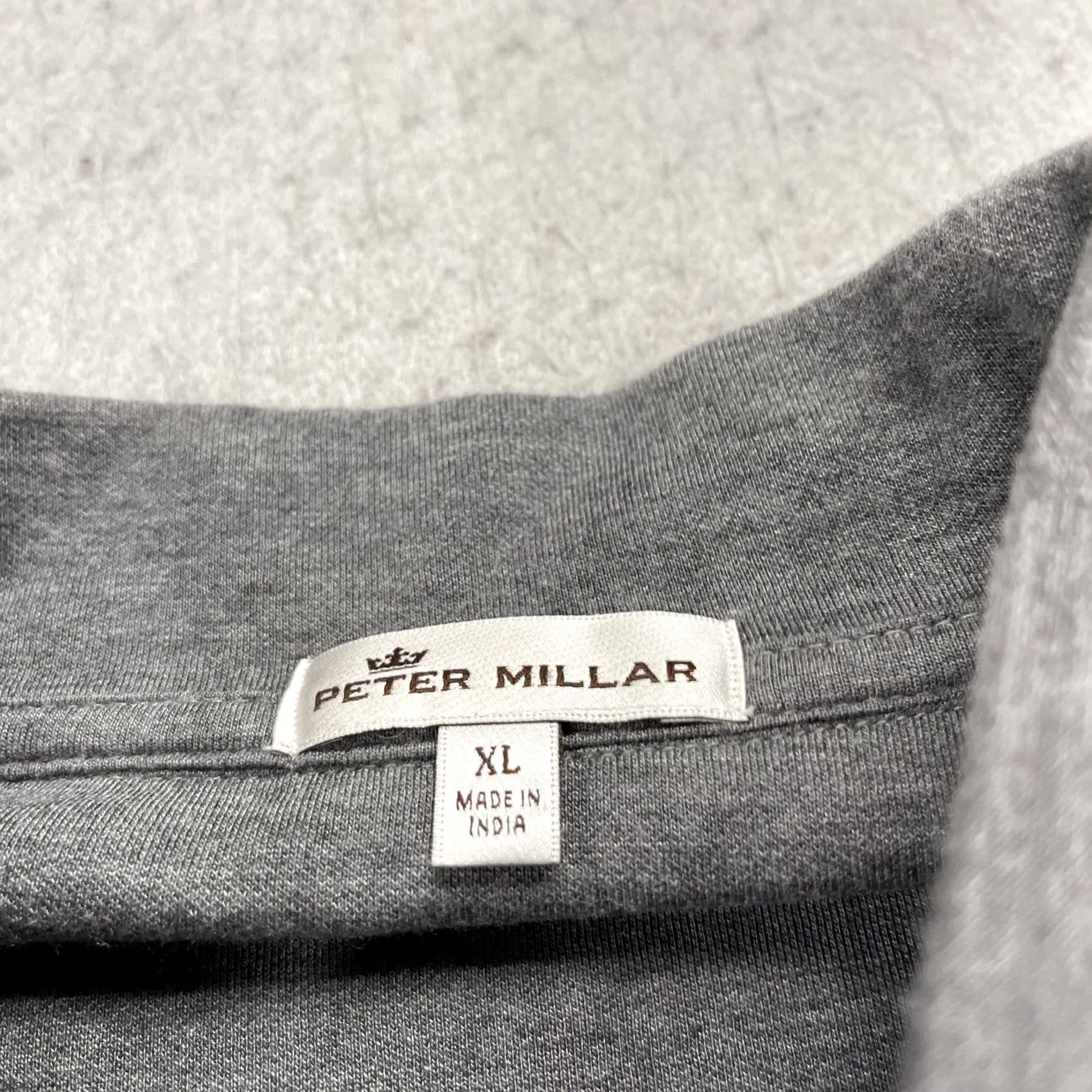 Peter Millar Nike Shirt Mens XL Gray Solid 1/4 Zip Pullover Golf Crown Comfort Interlock Peter Millar Size US XL / EU 56 / 4 - 5 Thumbnail