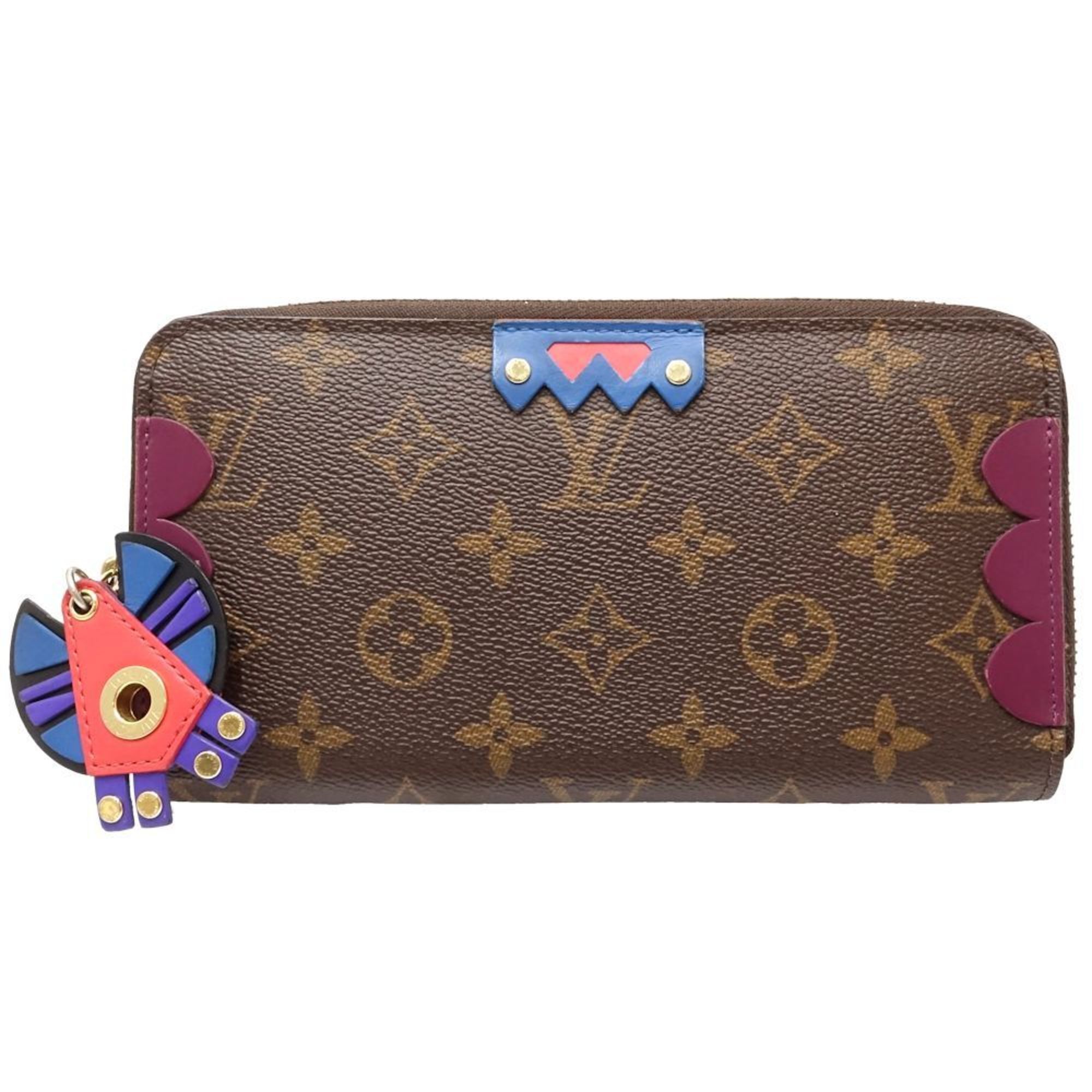 Louis Vuitton Louis Vuitton Long Wallet M61349 Zippy Monogram Totem Brown Magenta 180916 Size ONE SIZE - 1 Thumbnail