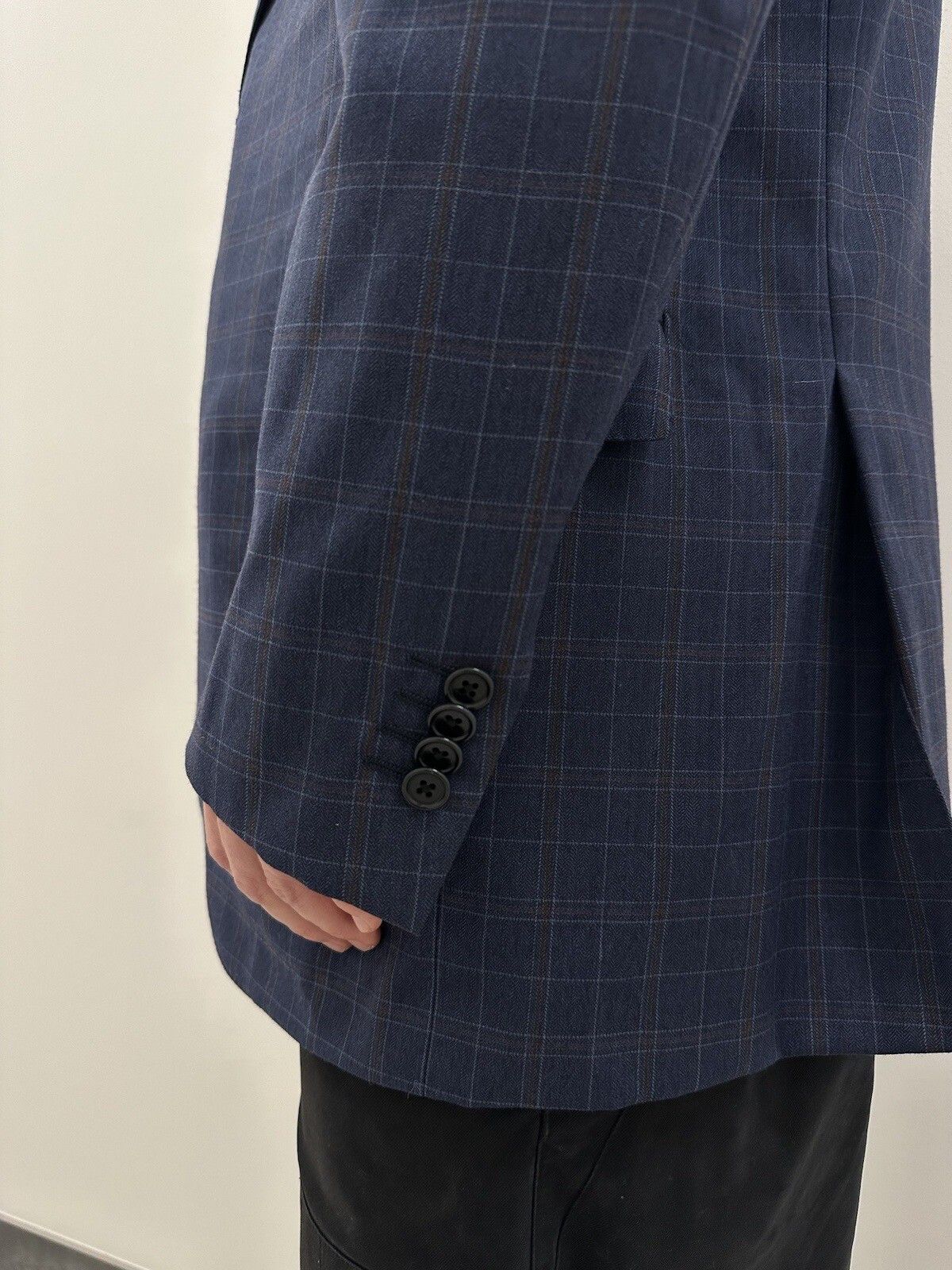 Vintage Rafaelle Caruso Plaid Mens Sport Blazer Jacket Size 42R - 5 Thumbnail