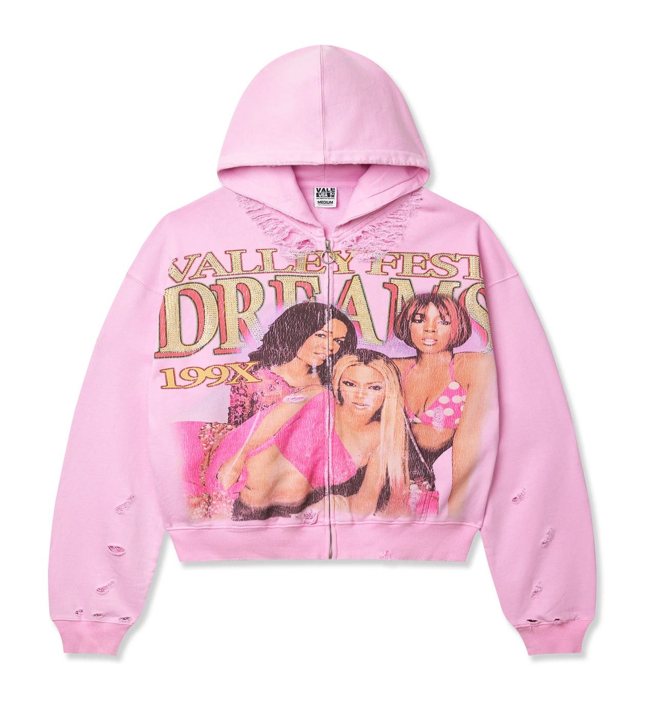Forever Dreams Zip Up Hoodie Pink