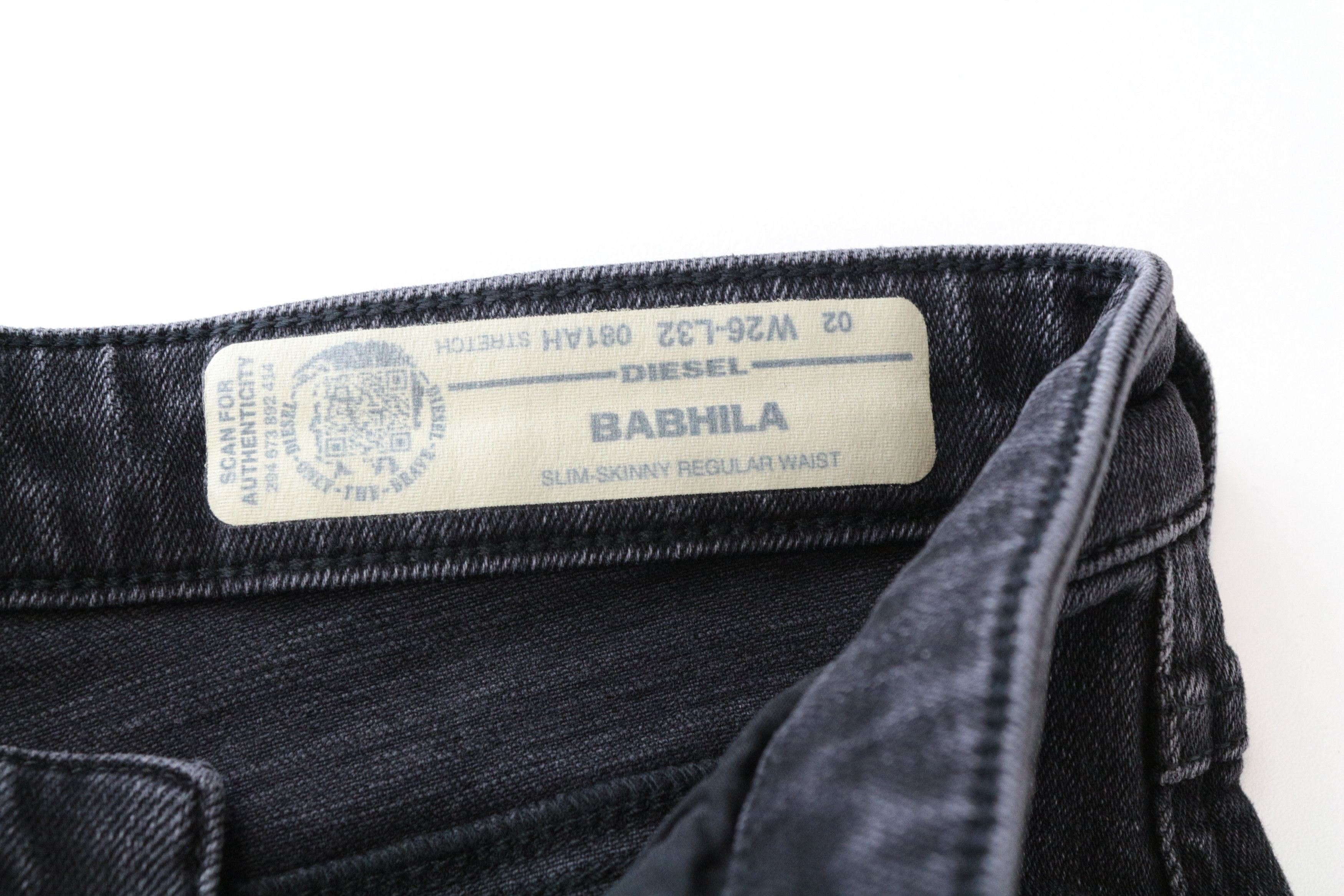 Diesel BABHILA 081AH W26/L32 Grey Button-Fly Jeans 63665 Size 26" / US 2 / IT 38 - 6 Thumbnail