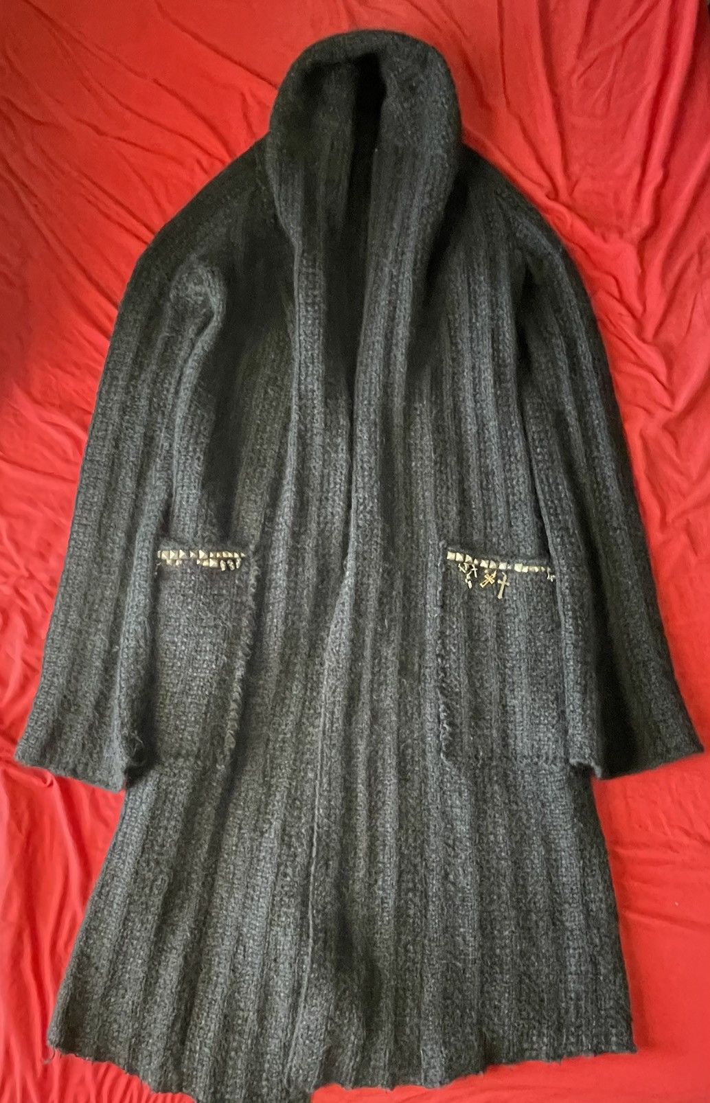 If Six Was Nine If Six Was Nine Vintage Skull Mohair Cardigan Size US M / EU 48-50 / 2 - 1 Thumbnail