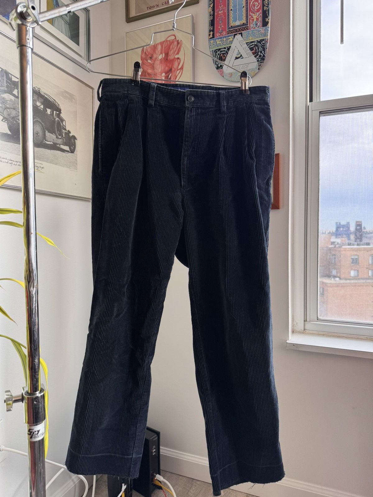 Vintage Vintage Navy Corduroy Pants Size US 34 / EU 50 - 1 Thumbnail