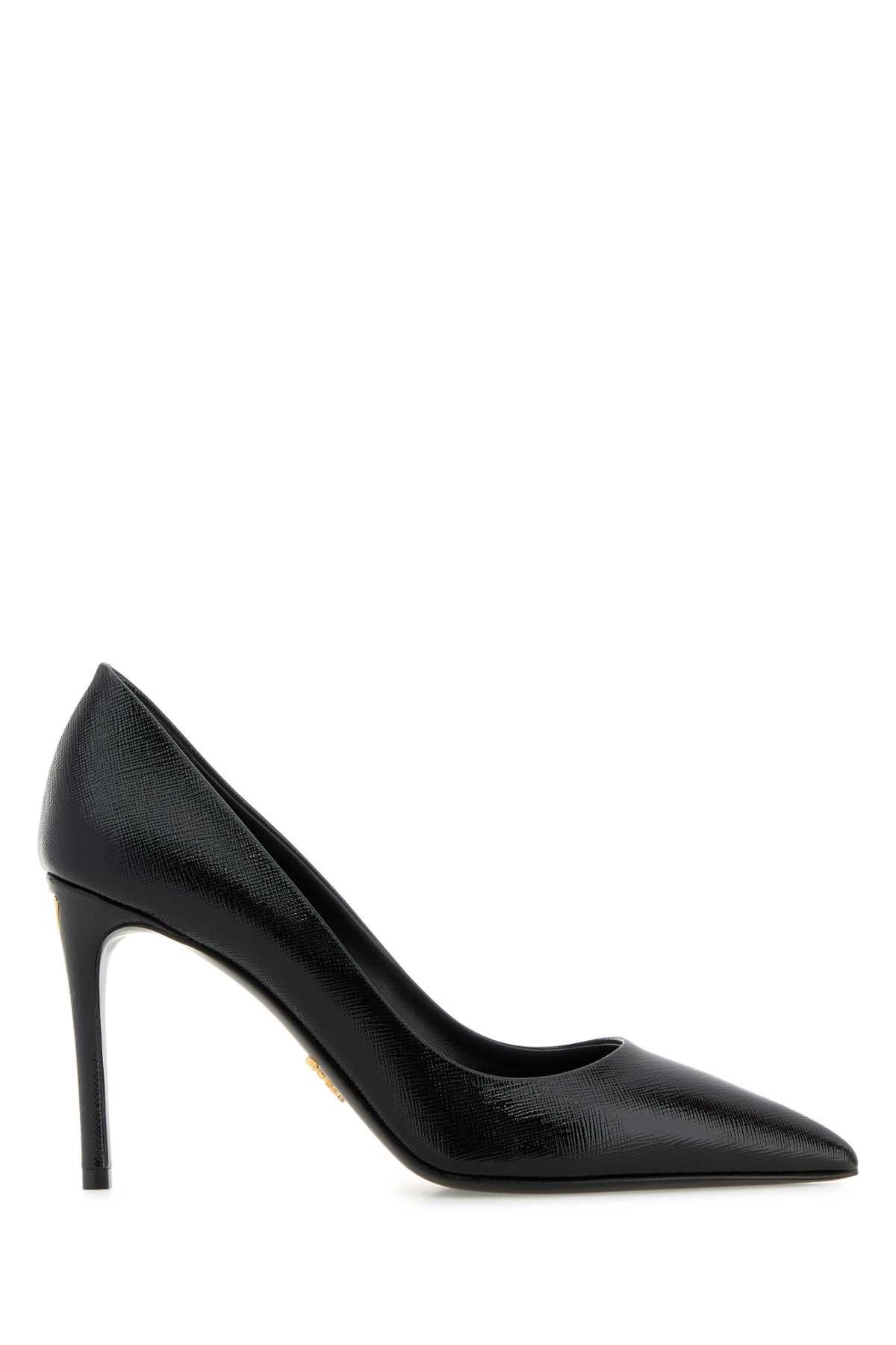 Prada Black Leather Pumps Size US 6 / IT 36 - 1 Thumbnail