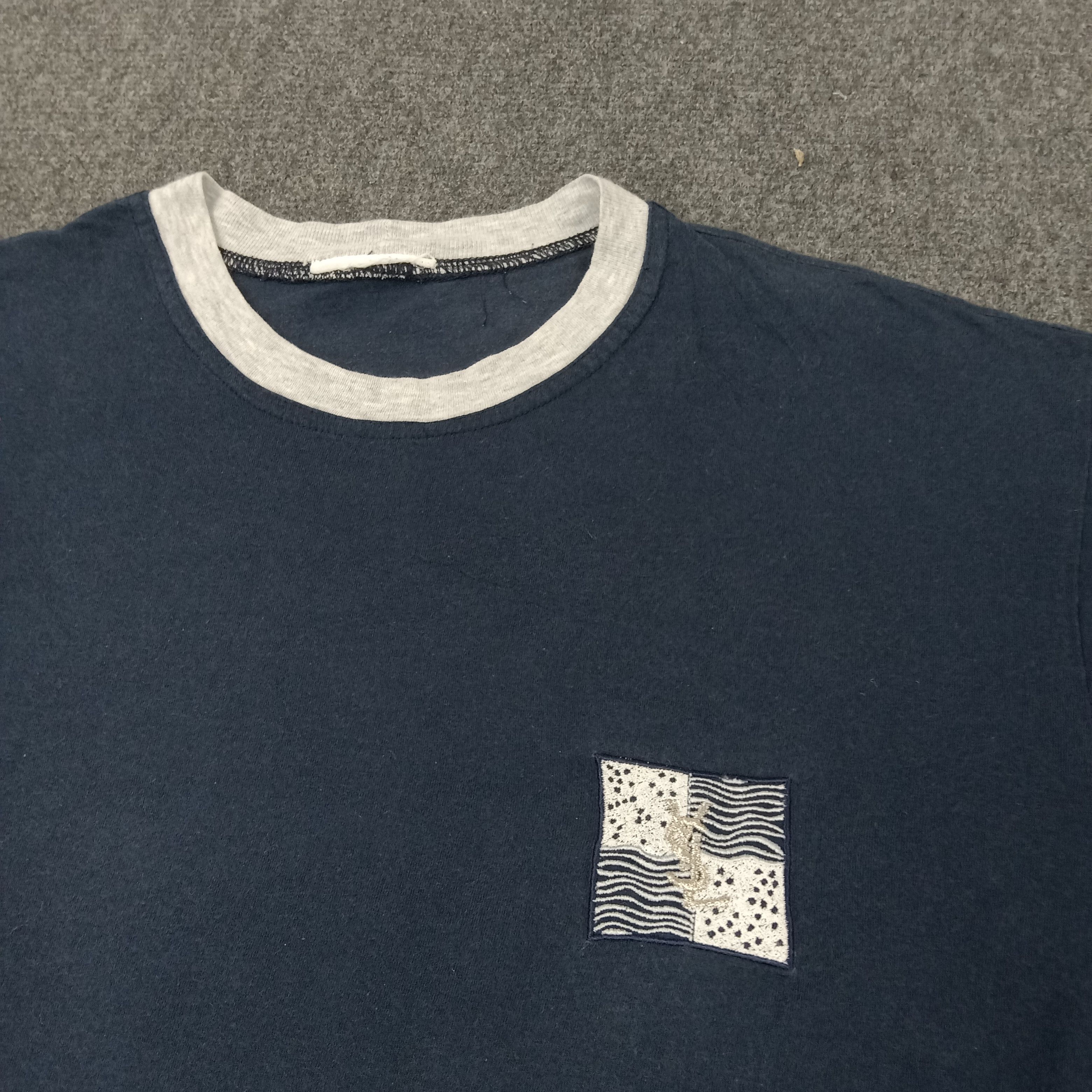 Vintage × Yves Saint Laurent Yves Saint Laurent Italian Brand Tshirt Size US L / EU 52-54 / 3 - 4 Thumbnail
