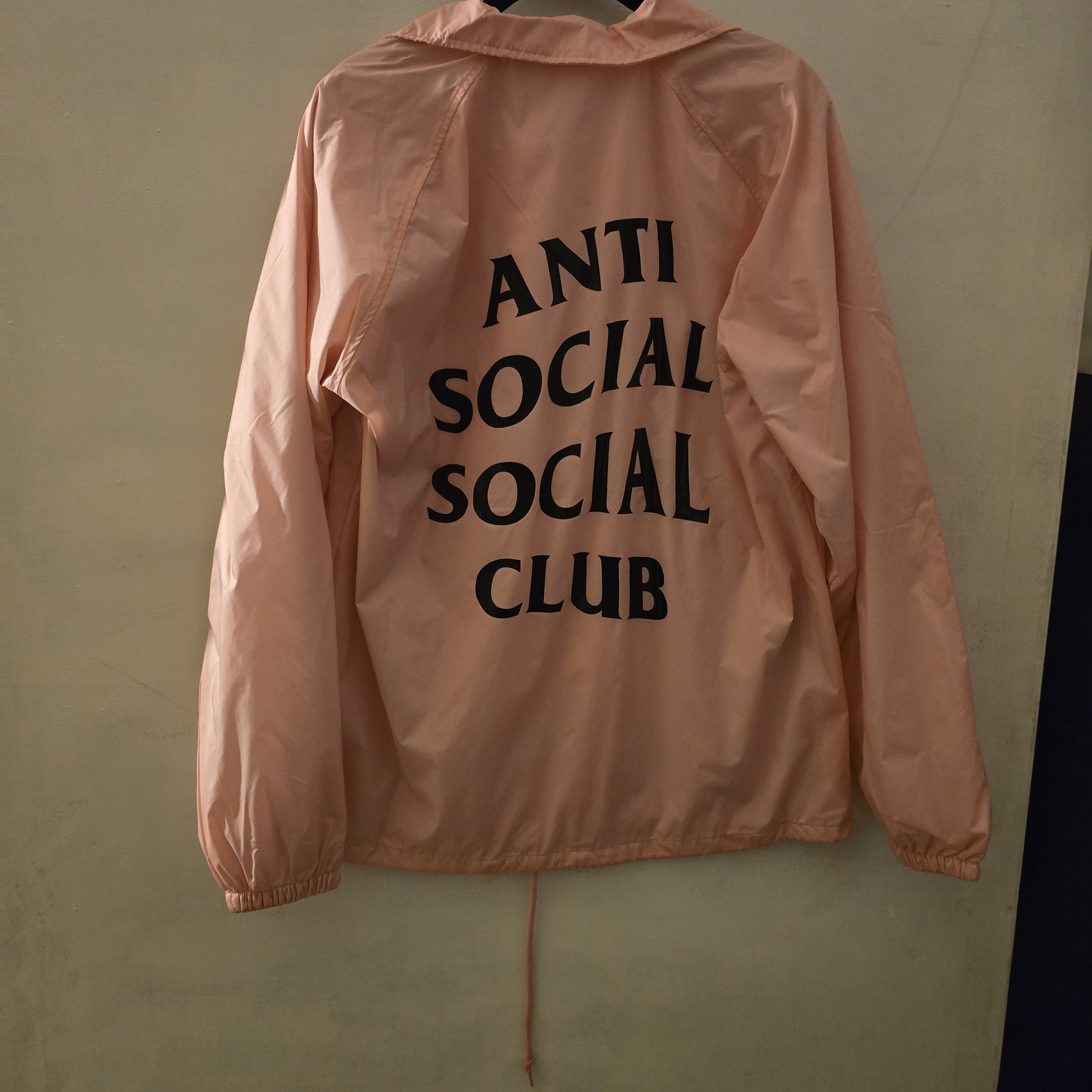 Anti Social Social Club NEW] ASSC COACHES JACKET Pink, Med, Size US M / EU 48-50 / 2 - 4 Thumbnail