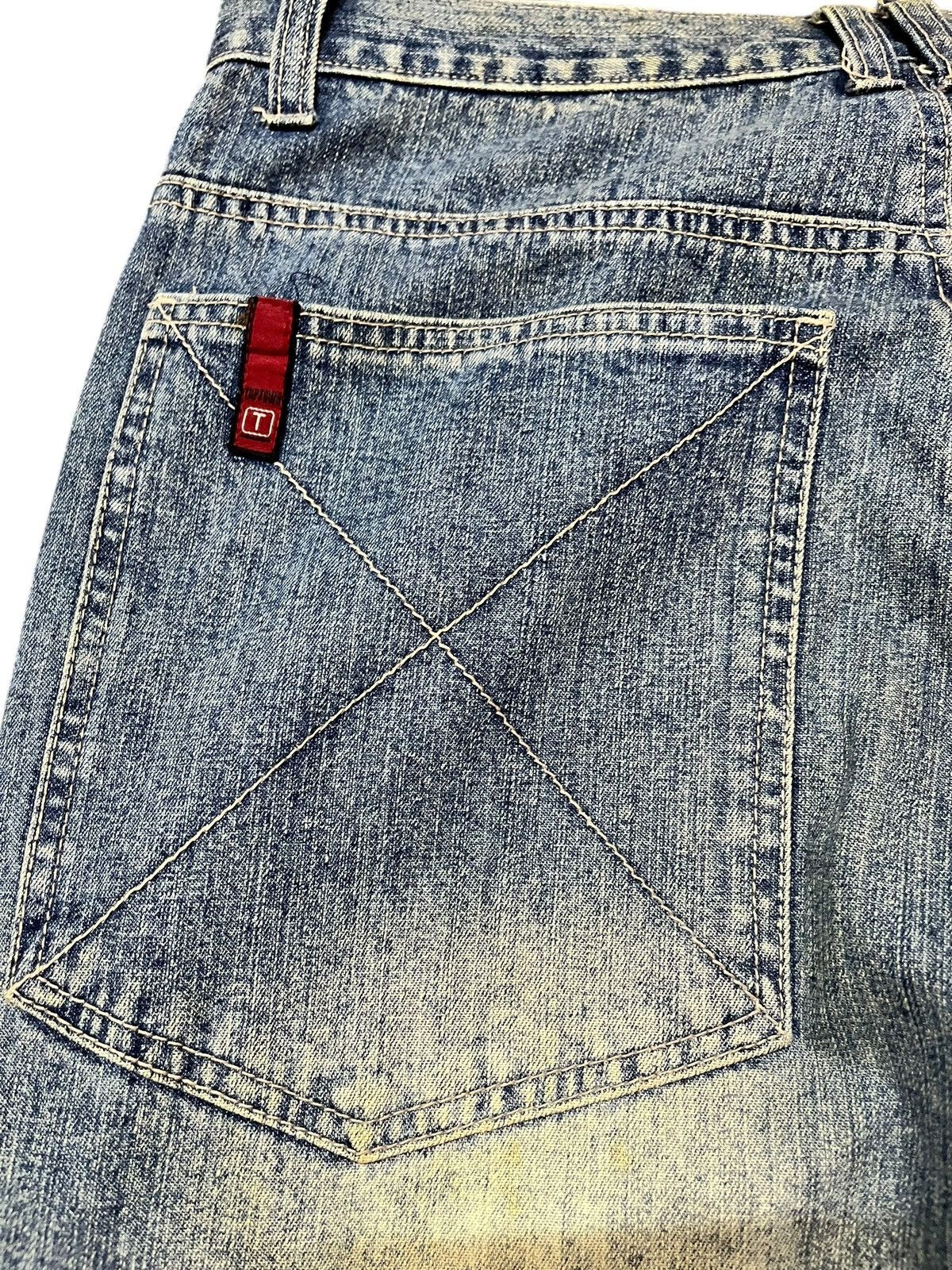 TWONESS Vintage Top Town Mudwash Dragon Printed Denim Size US 32 / EU 48 - 8 Thumbnail