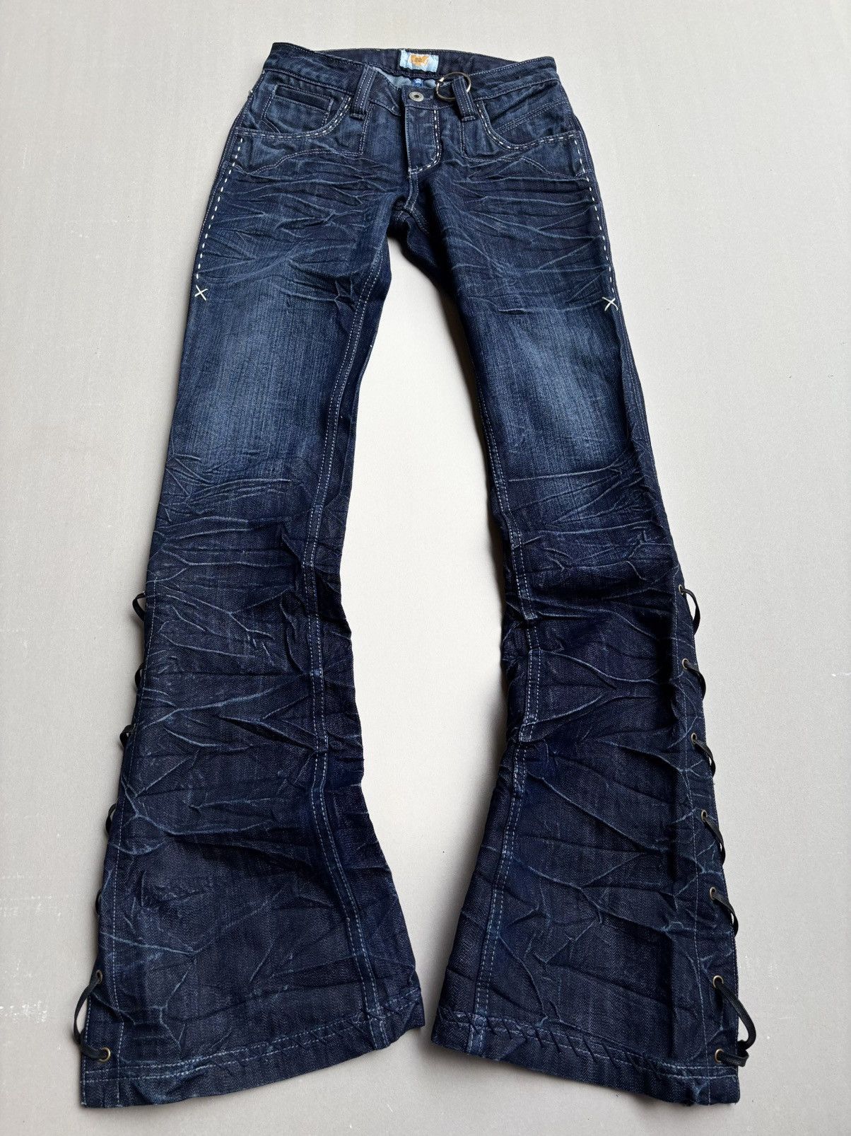 Japanese Brand Antik lace up flare jeans Size US 26 / EU 42 - 1 Thumbnail