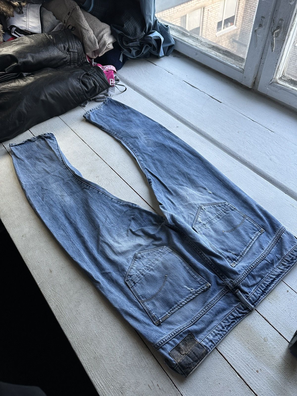 G-Star VNTG🚨96 G STAR RAW Jeans AVANT GARDE Washed Denim y2k 3301 Size 36" / US 14 / IT 50 - 9 Thumbnail