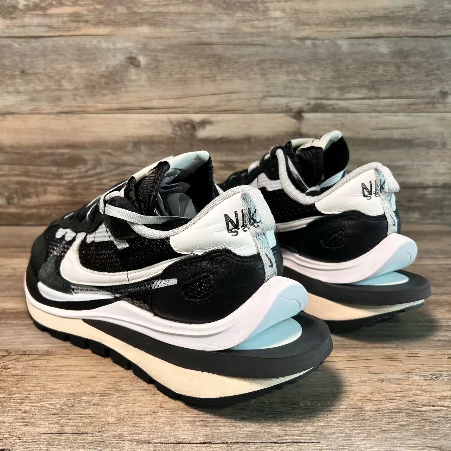 Nike Nike x sacai Vaporwaffle 2.0 Black/White 43 97New OG Size US 10 / EU 43 - 4 Thumbnail