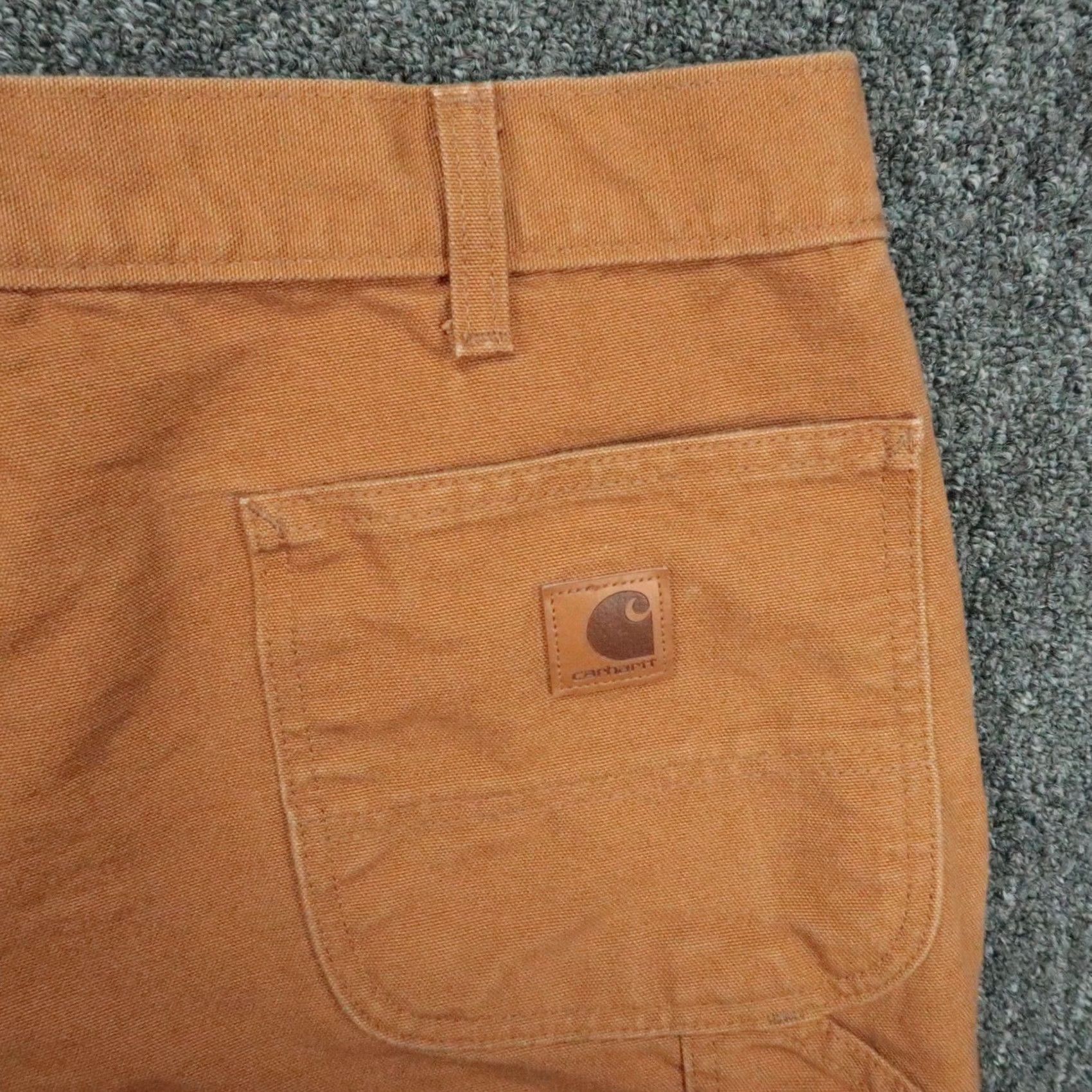 Carhartt Carhartt Pants Mens 38x36 Brown Work Dungaree Carpenter B11 BRN Size US 38 / EU 54 - 6 Thumbnail