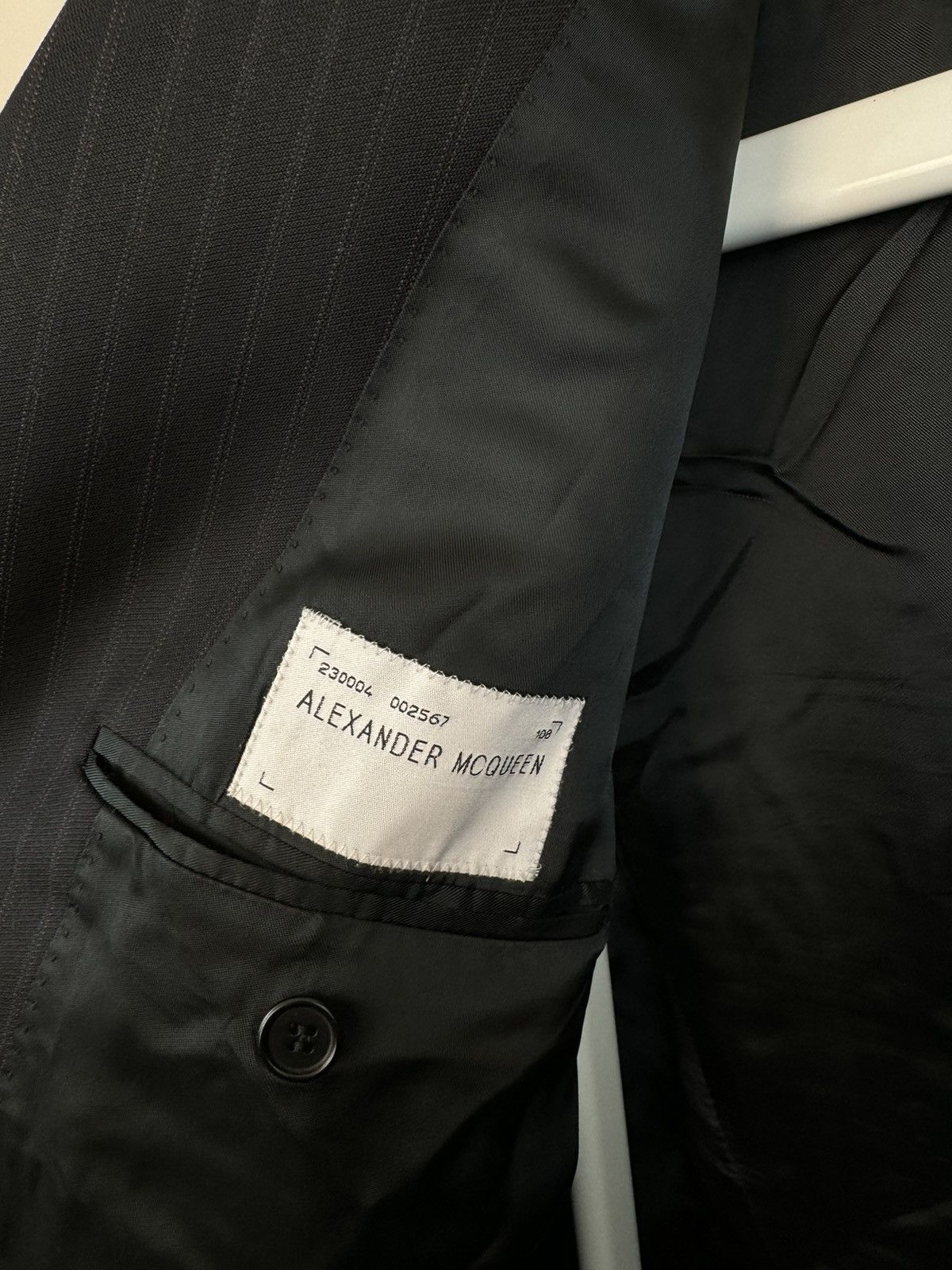 Alexander McQueen Vintage Alexander McQueen Striped Blazer Size 50R - 4 Thumbnail