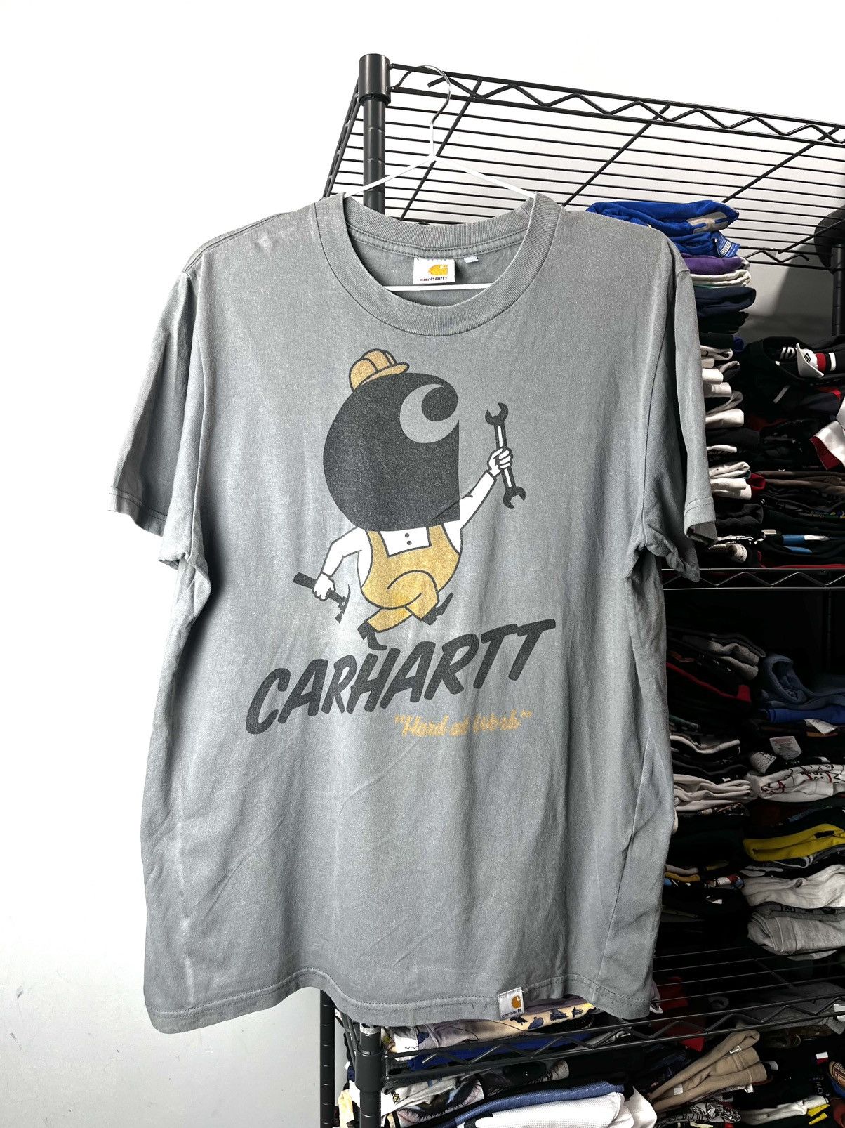 Carhartt Vintage Carhartt Graphic T Shirt Worker Size US S / EU 44-46 / 1 - 1 Thumbnail