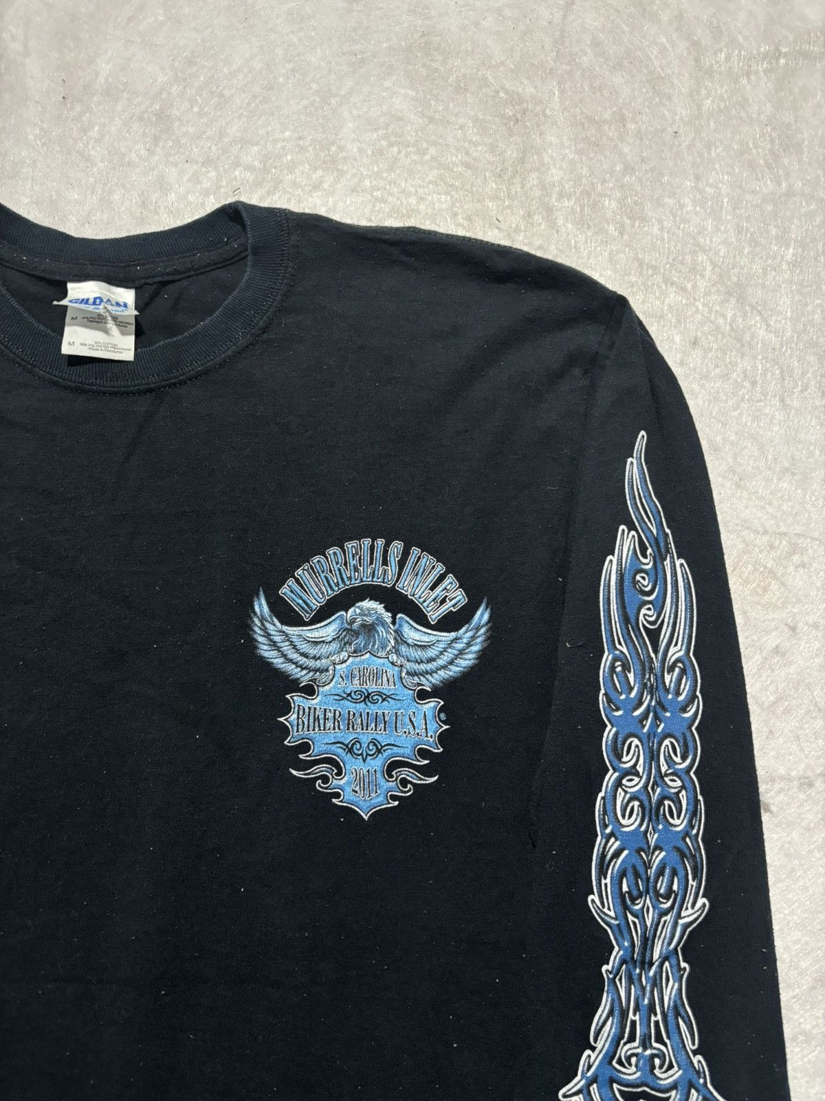 Vintage Vintage Biker Rally Longsleeve Tshirt Size US M / EU 48-50 / 2 - 4 Thumbnail
