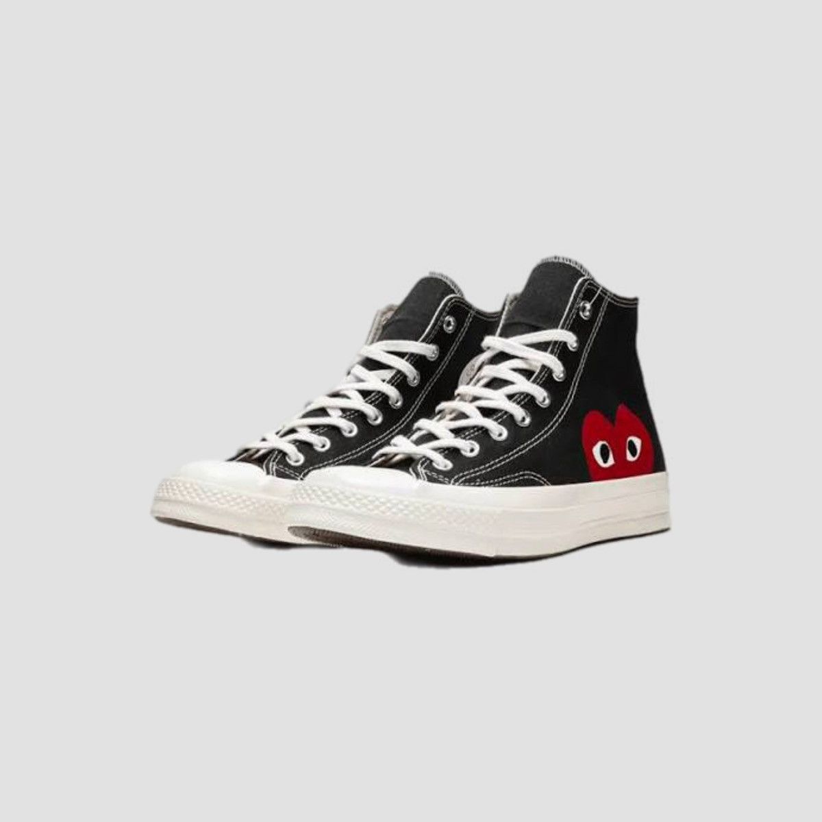 Comme des Garcons Converse Chuck Taylor Hi x CDG Comme des Black Sneakers Size US 10 / EU 43 - 3 Thumbnail