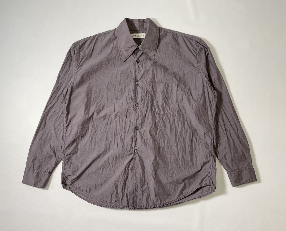 Our Legacy Violet Shimmer ‘Coco 70s Shirt’ Size US M / EU 48-50 / 2 - 14 Thumbnail