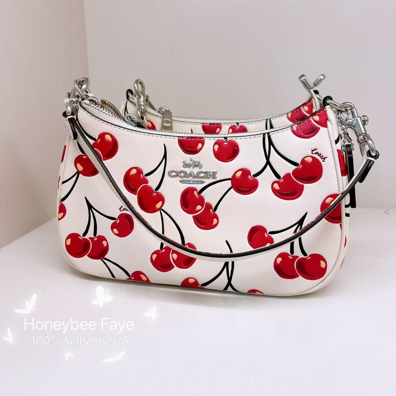 Coach Teri Shoulder Bag With Cherry Print CZ774 Size ONE SIZE - 1 Thumbnail