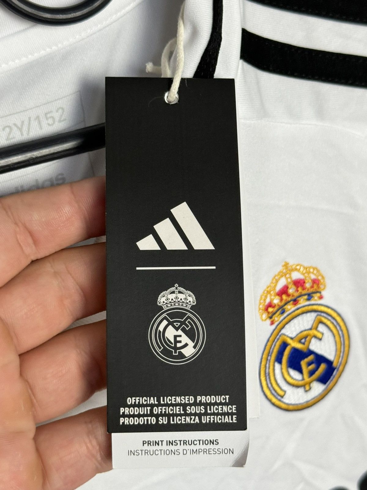 Adidas KIDS New Real Madrid 24/25 Home Mbappe Football Jersey Size US XS / EU 42 / 0 - 9 Thumbnail
