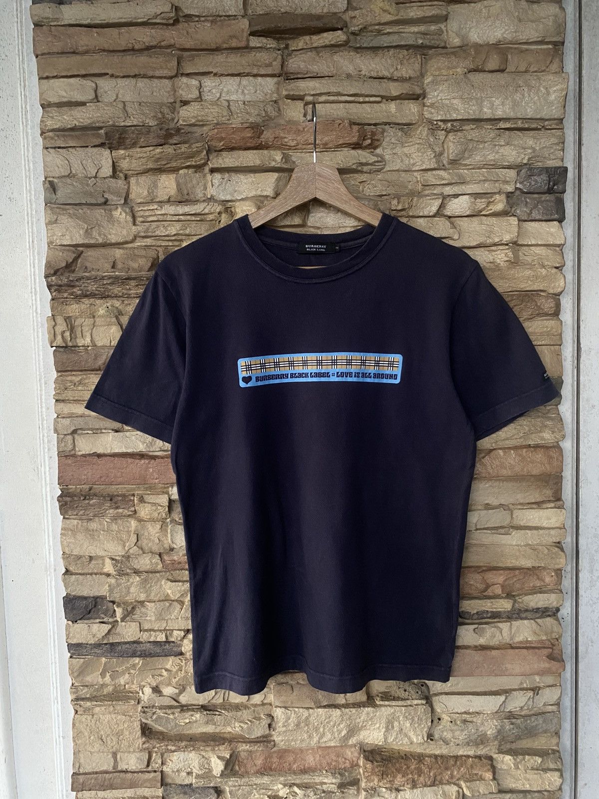 Burberry Vintage Burberry Black Label Box Logo Tshirt Size US S / EU 44-46 / 1 - 1 Thumbnail