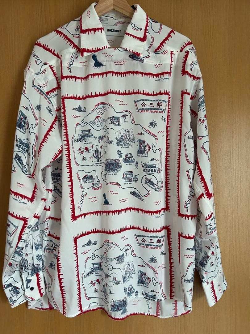 KOZABURO KOZABURO All-Over Print Long Sleeve Shirt White M Size US M / EU 48-50 / 2 - 1 Thumbnail